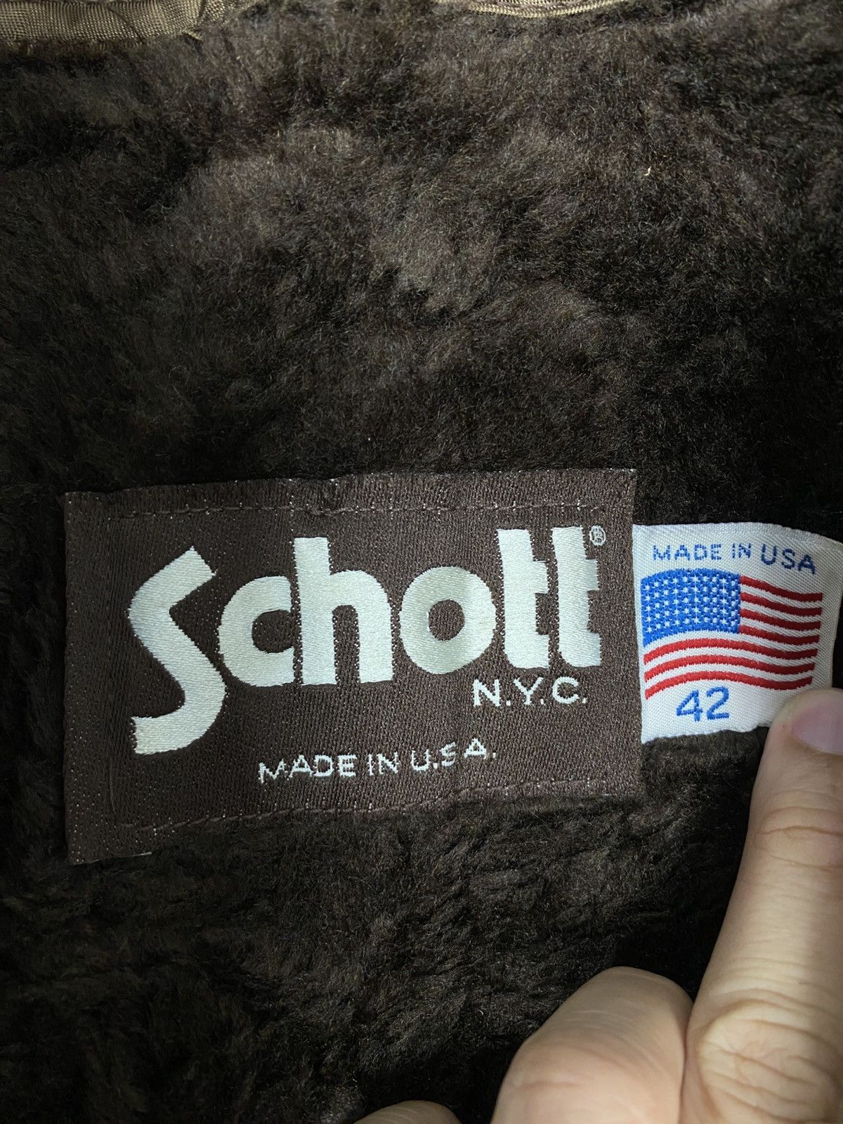Schott Rare‼️ Vtg Schott N.Y.C G-1 Bomber Leather Fur Collar Usa Size US M / EU 48-50 / 2 - 8 Thumbnail