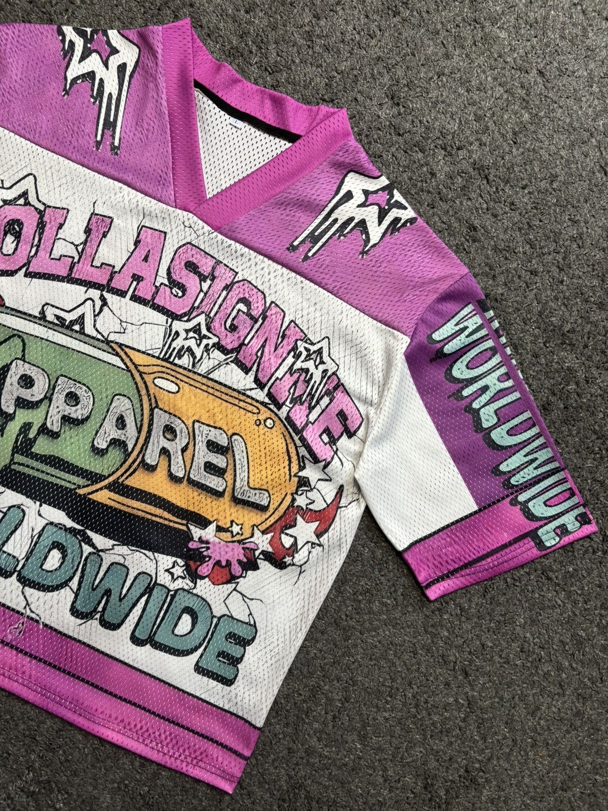 Japanese Brand Vintage dollasignme pills pink white football jersey Size US L / EU 52-54 / 3 - 2 Thumbnail