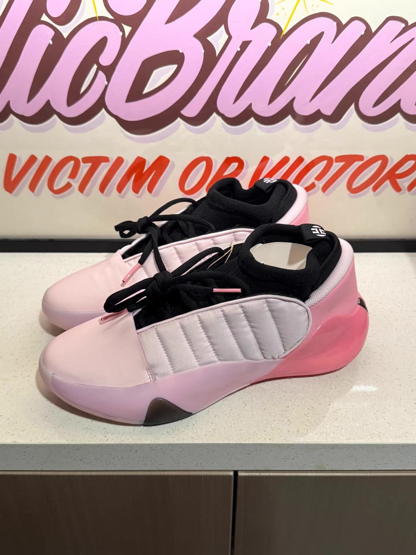 Adidas Adidas Harden Vol.7 pink basketball shoes Ｑ20 Size US 13 / EU 46 - 1 Thumbnail