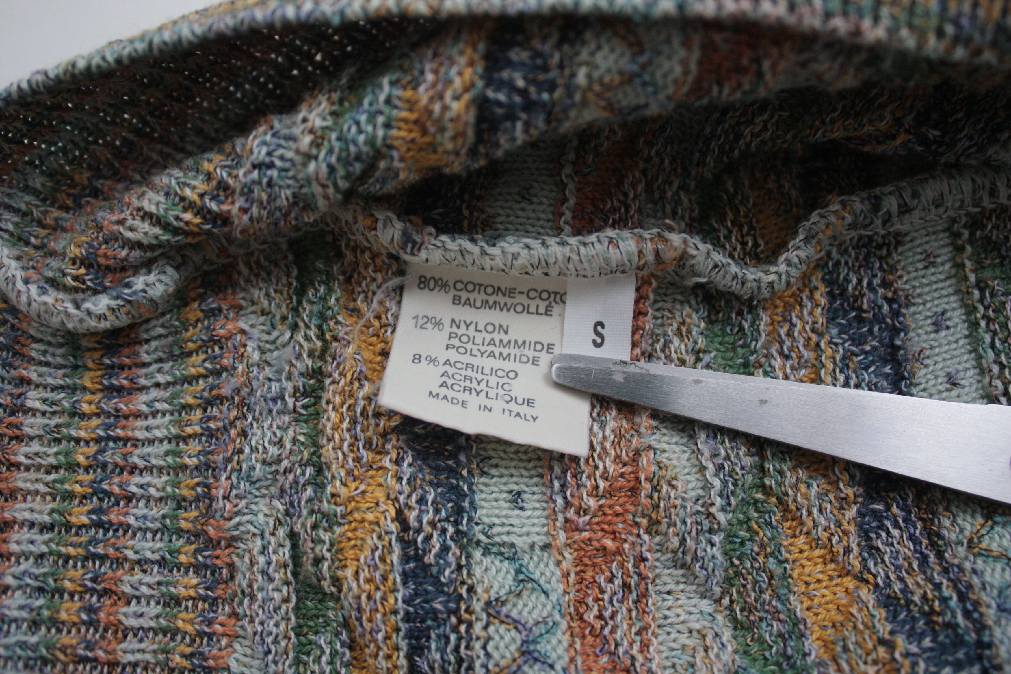 Missoni Missoni Example Knitted Cotton Blend Multicolor Sweater Size US M / EU 48-50 / 2 - 5 Thumbnail