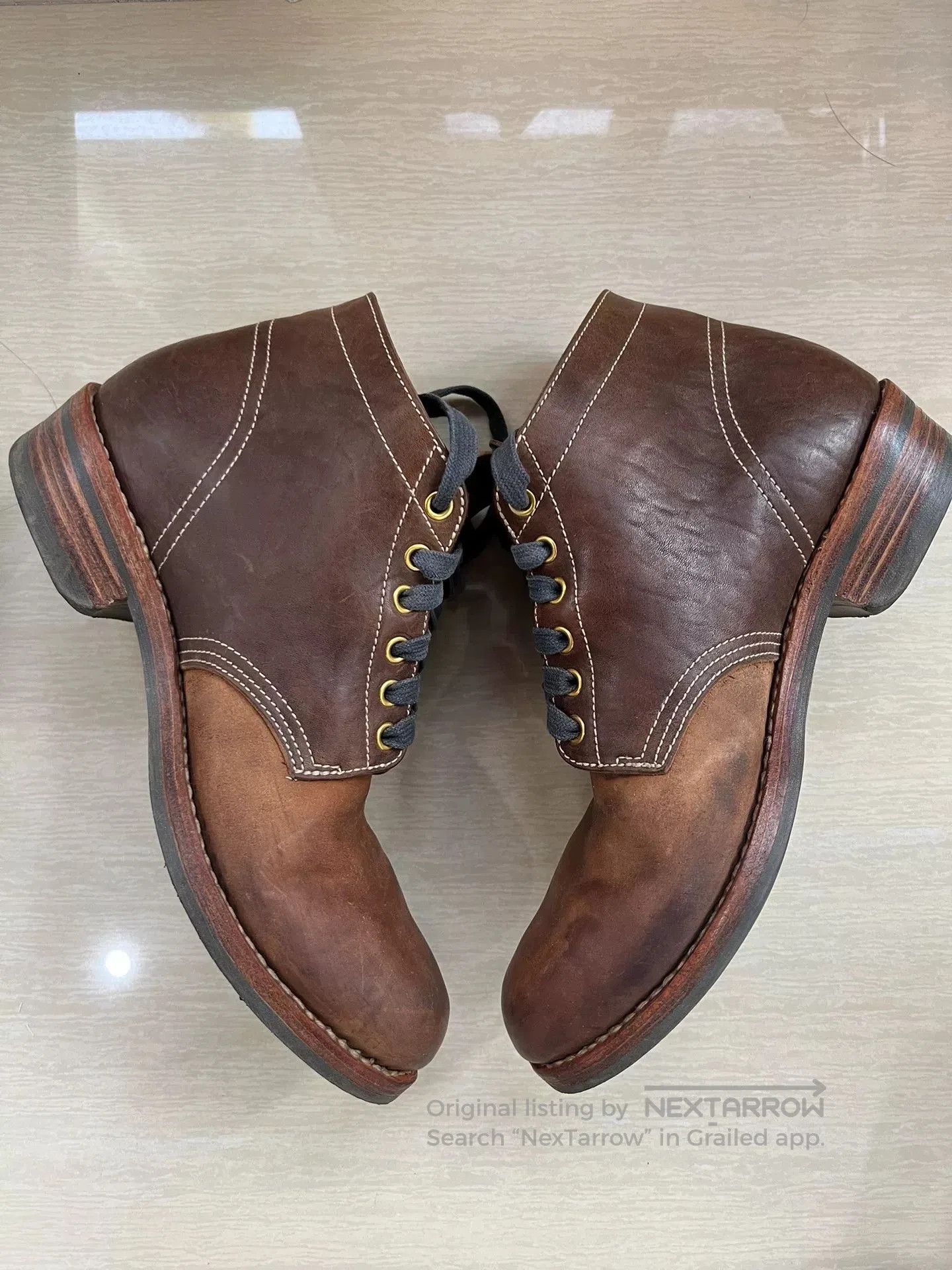 Visvim visvim brigadier boots mid-folk brown leather. Size US 10 / EU 43 - 3 Thumbnail