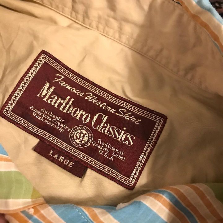 Marlboro × Marlboro Classics Vintage marlboro classic shirt Colour Block Game Madrass Size US L / EU 52-54 / 3 - 3 Thumbnail
