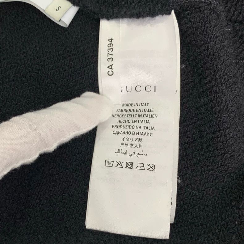 Gucci Gucci Tiger head embroidered hooded black cotton long-sleev Size US S / EU 44-46 / 1 - 6 Thumbnail