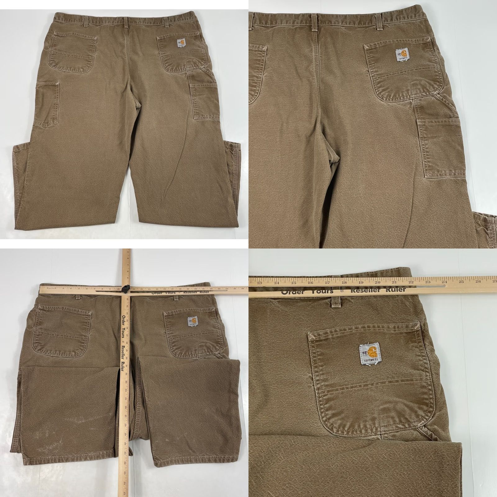 Carhartt Carhartt Pants Men 46 Brown FR Workwear Canvas Comfortable Work Attire Size US 30 / EU 46 - 8 Thumbnail