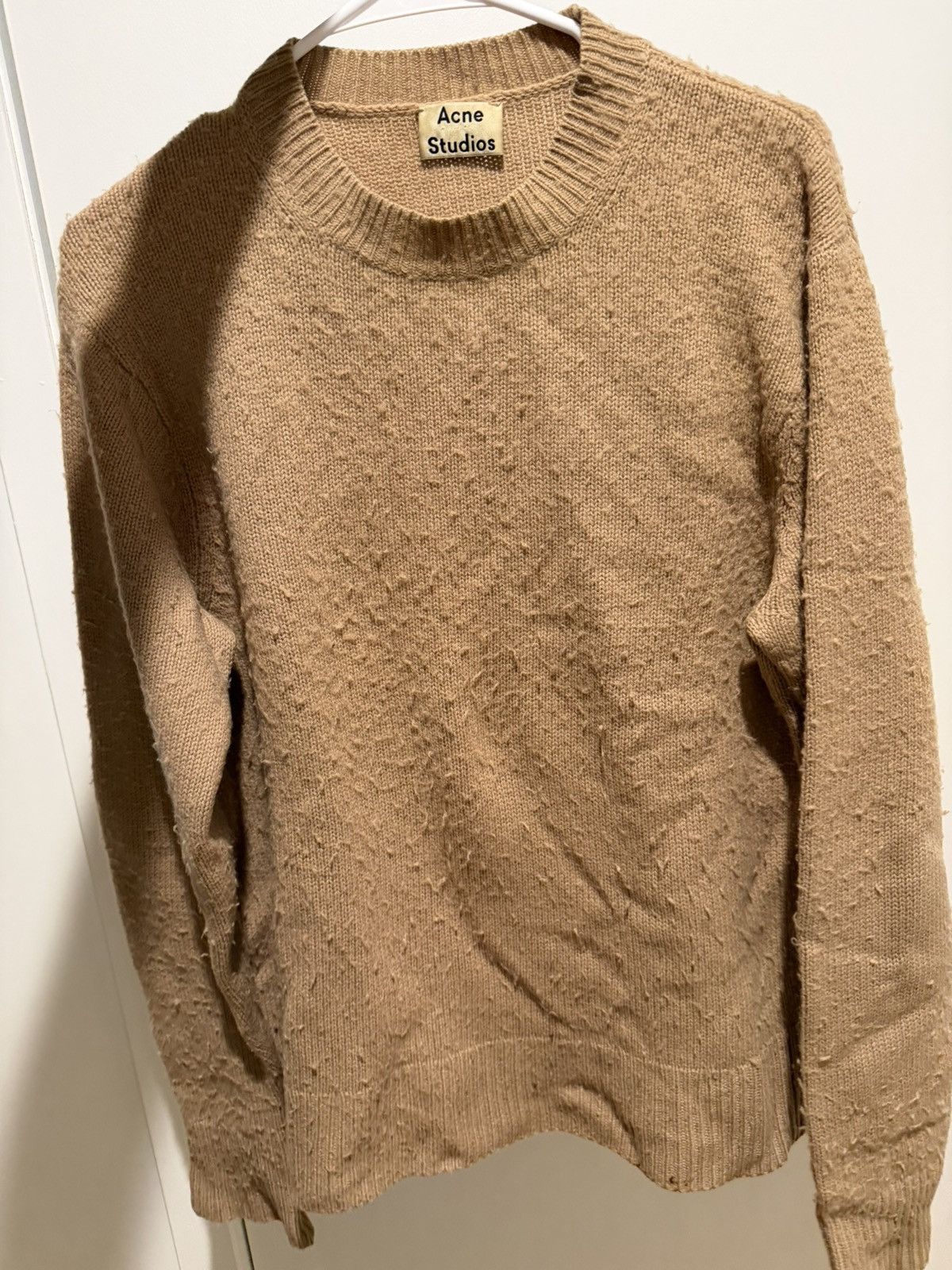 Acne Studios Acne Studios Distressed Camel Wool Blend Sweater – Size XS Size US XS / EU 42 / 0 - 1 Thumbnail