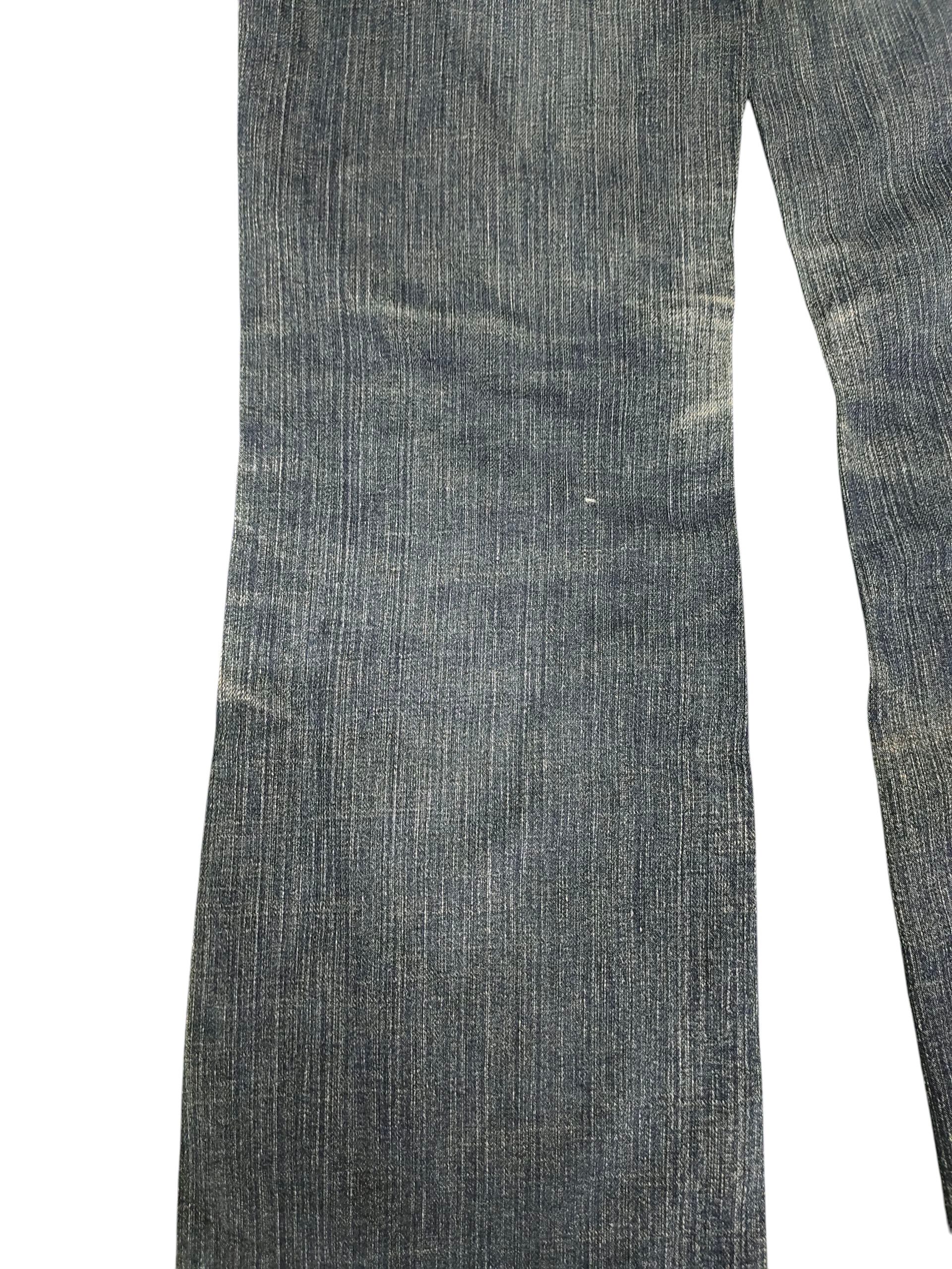 Hysteric Glamour Flare Jeans Blue Cult Clawmark Distress Bootcut Low Rise Y2k Size 26" / US 2 / IT 38 - 5 Thumbnail