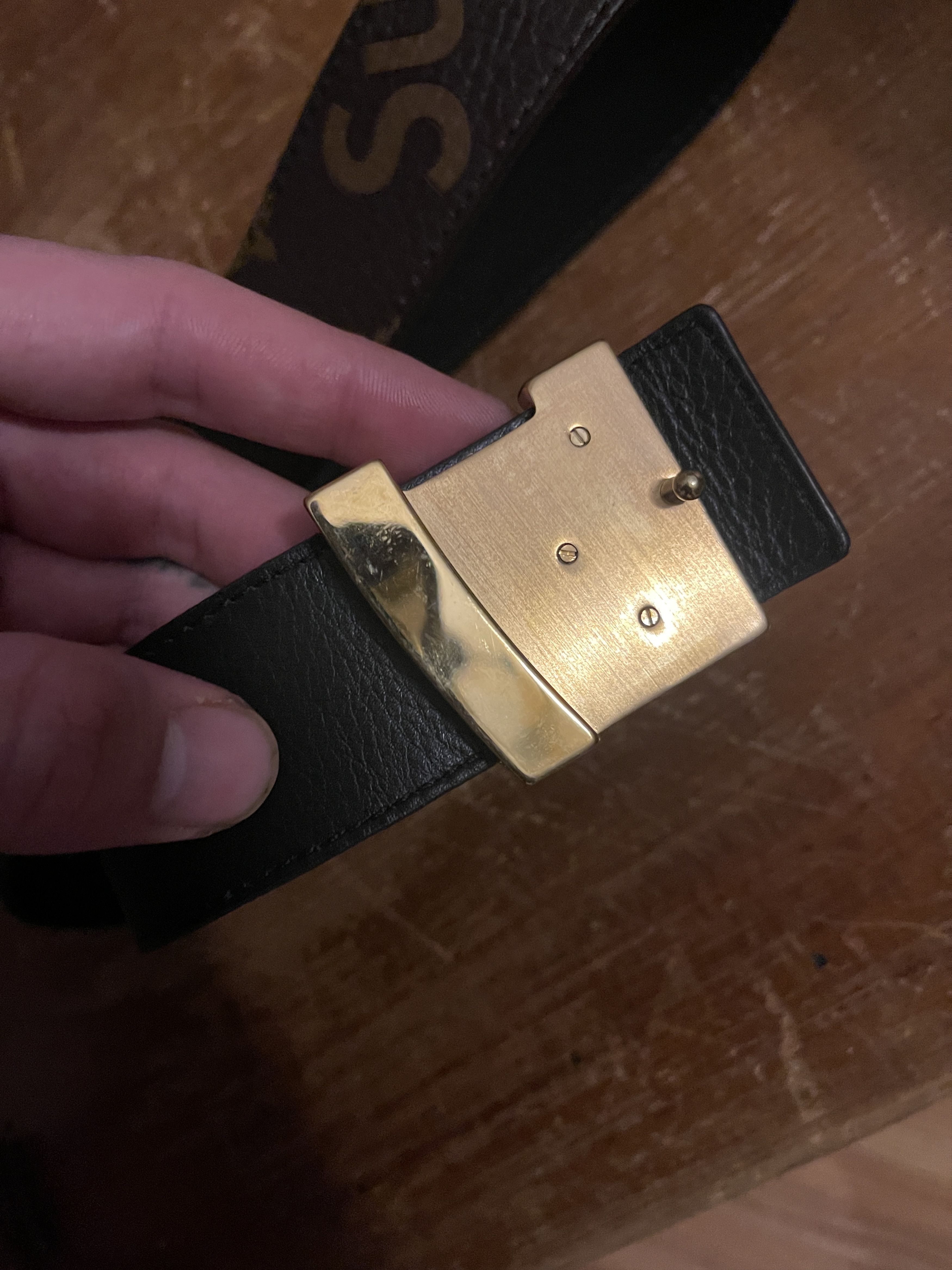 Louis Vuitton × Supreme LV Supreme Belt Size 90 Size 32 - 3 Thumbnail