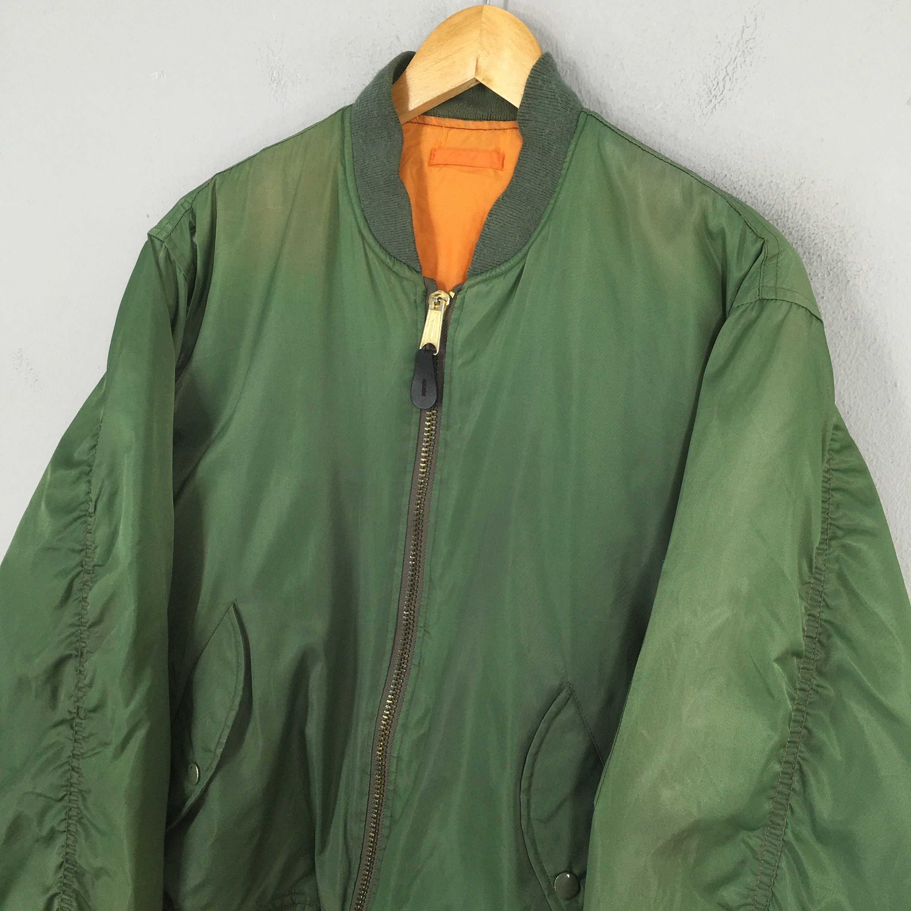 Vintage Vintage 90s MA -1 Reversible Flight Jacket XL Size US XL / EU 56 / 4 - 3 Thumbnail