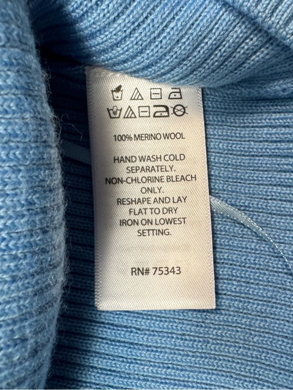 Joie NWT New Joie 100% Merino Wool Ribbed Knit Sleeveless Blue T Size XS / US 0-2 / IT 36-38 - 6 Thumbnail