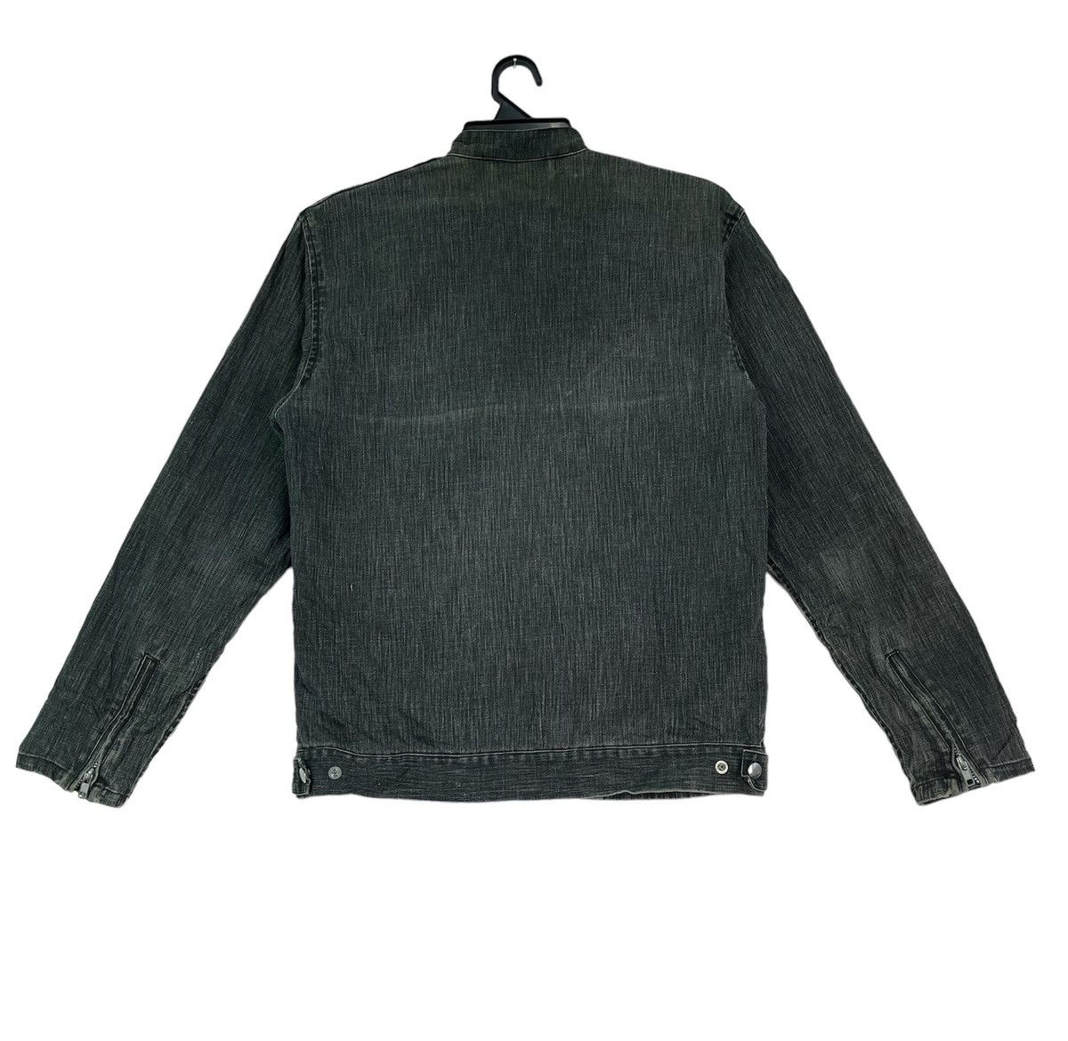 Beams Plus × Japanese Brand Vtg 90s BEAMS japan denim biker jacket zipper cuff Size US M / EU 48-50 / 2 - 3 Thumbnail