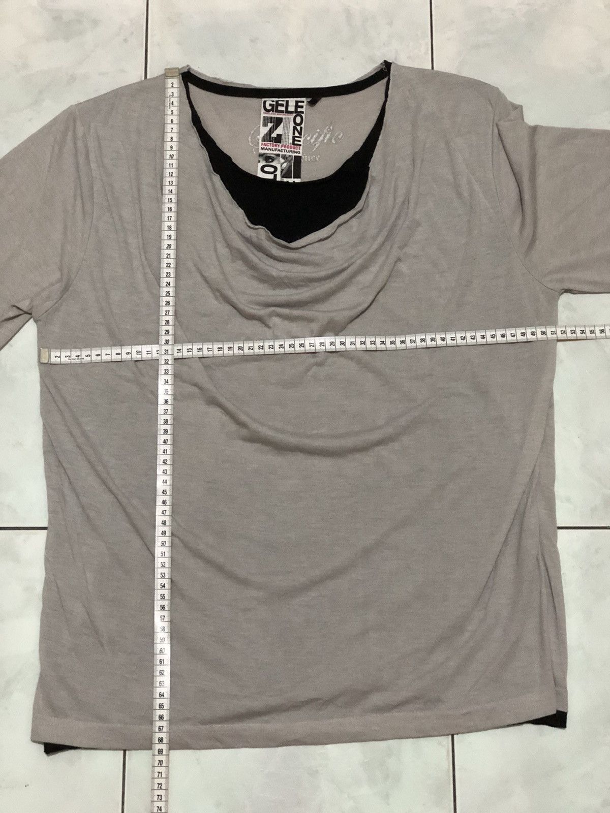 Japanese Brand GELEONE Japanese Layered Cut Long Sleeve Shirt Yohji Style Size XL / US 12-14 / IT 48-50 - 19 Thumbnail