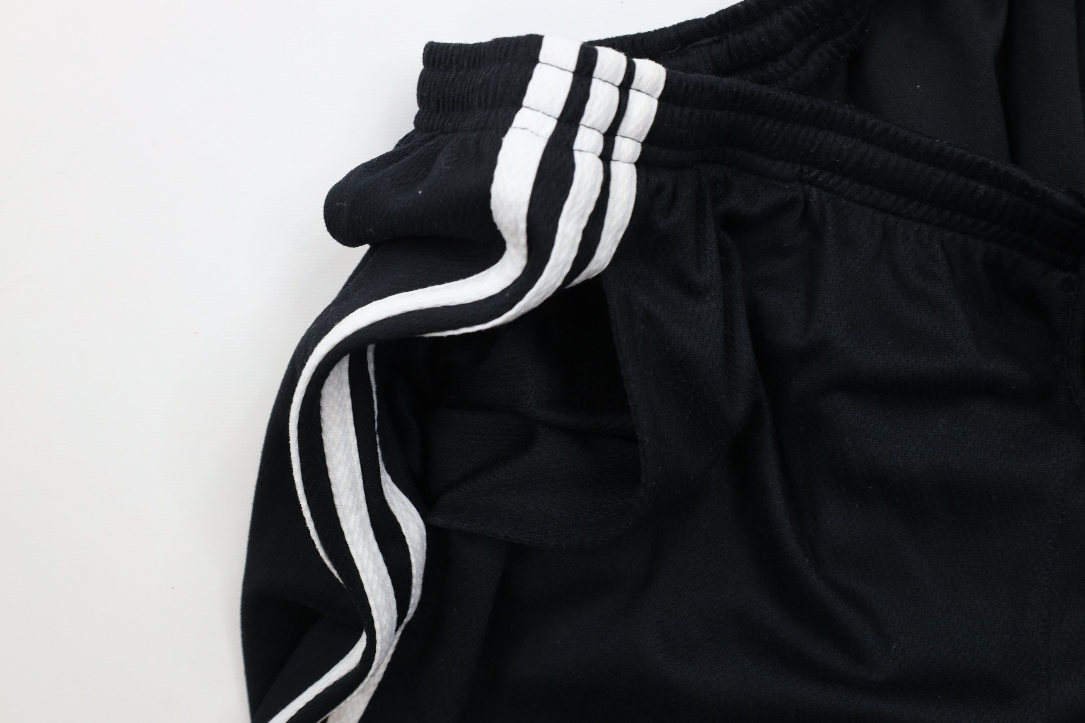Adidas × Vintage Vintage 90s Y2K Adidas Flared Wide Leg Knit Pants Black Size 30" / US 8 / IT 44 - 10 Thumbnail