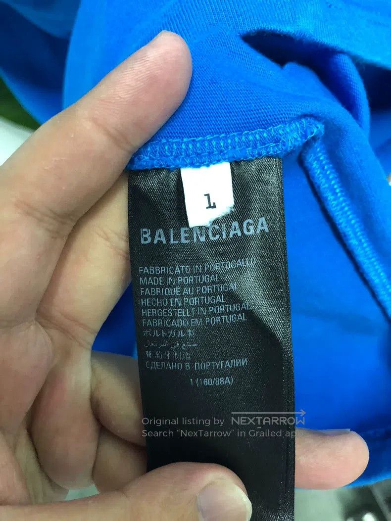 Balenciaga Balenciaga Three Stripes Logo Printed Short Sleeve T-Shirt Size US S / EU 44-46 / 1 - 4 Thumbnail