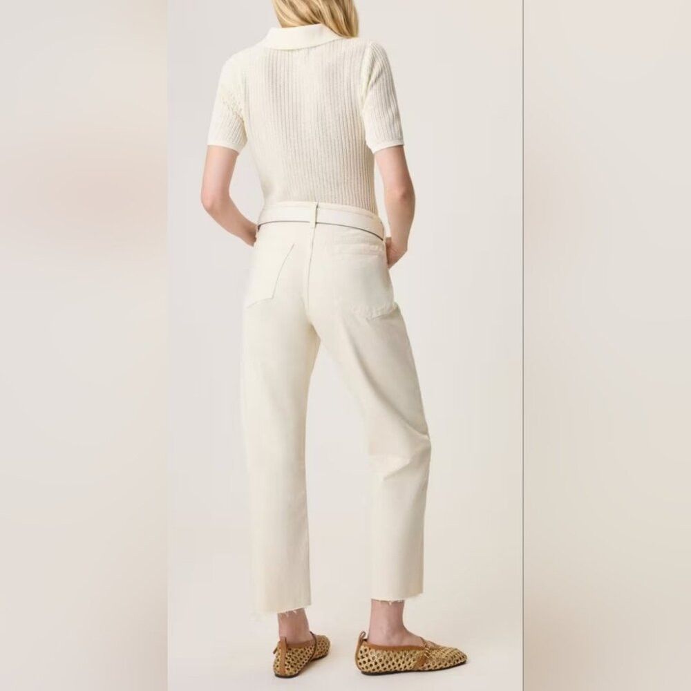 Rag & Bone rag & bone Women's Dylan Baggy Boyfriend Jeans In Ecru Size Size 30" / US 8 / IT 44 - 2 Thumbnail