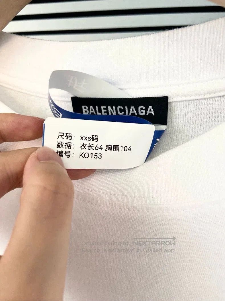 Balenciaga Balenciaga Back Logo Short Sleeve Tee. Size US XXS / EU 40 - 4 Thumbnail