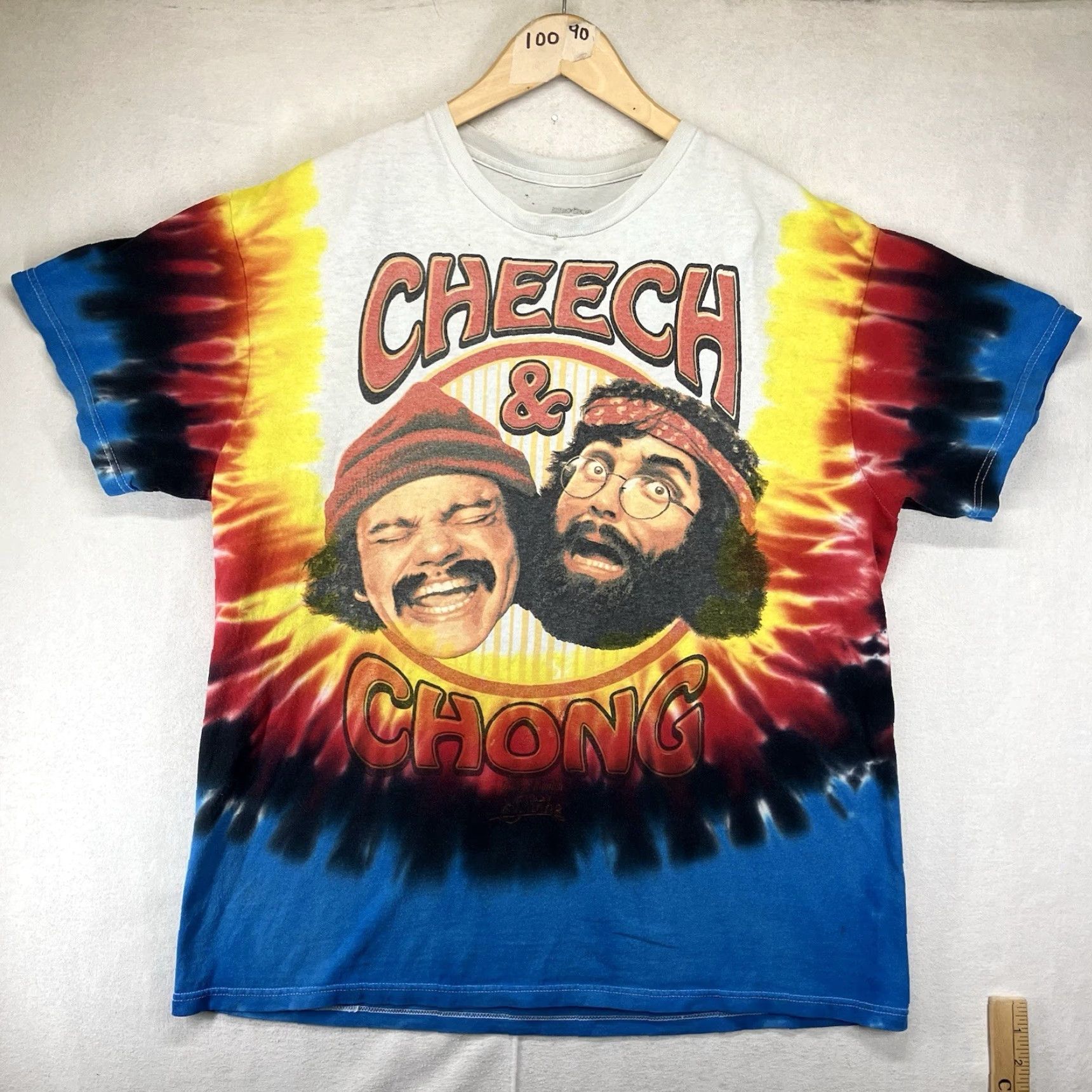 Vintage Cheech & Chong Up in Smoke Shirt Mens M Tie Dye Graphic Movie Tee Trippy WEAR Size US M / EU 48-50 / 2 - 2 Thumbnail