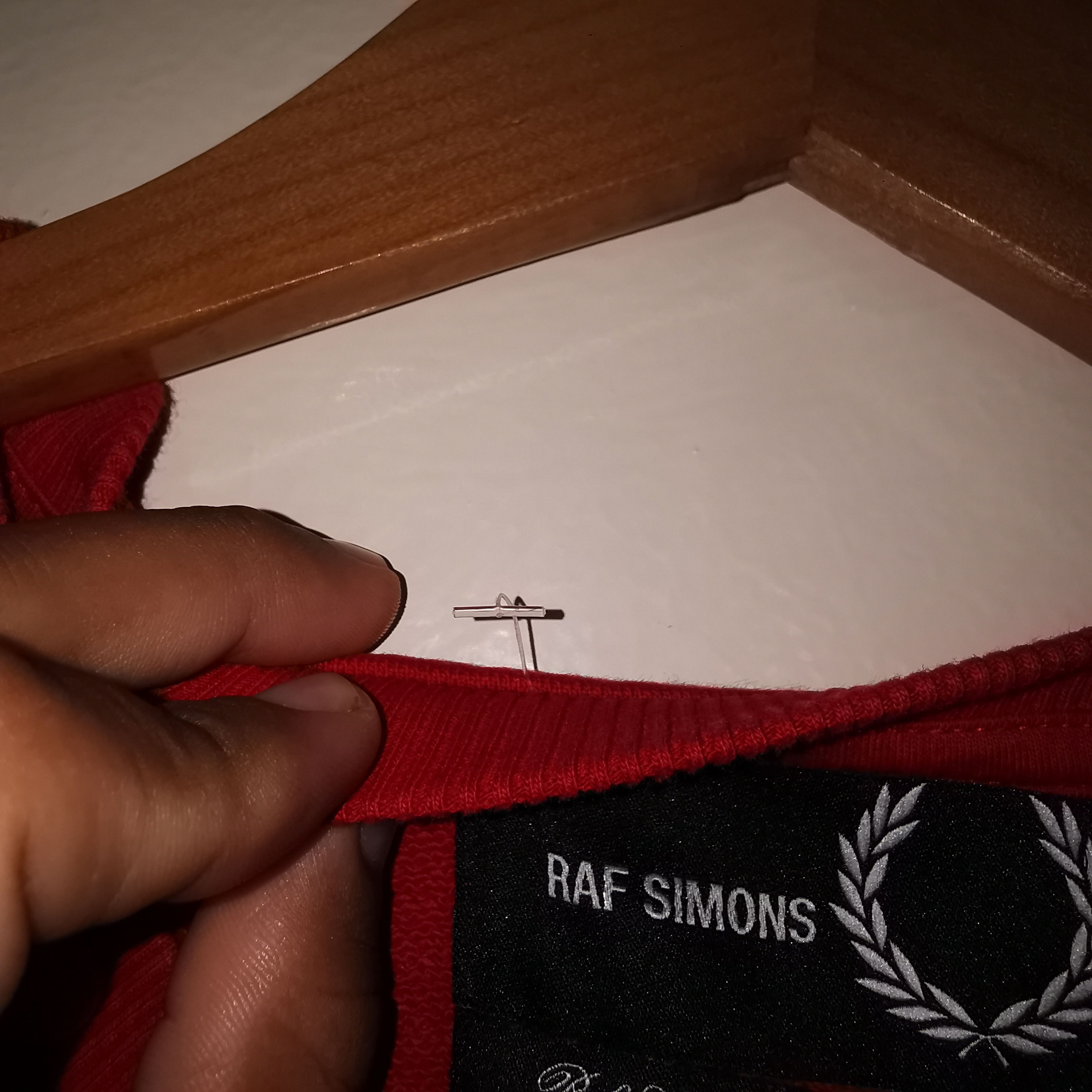 Fred Perry × Raf Simons Rare Raf Simons X Fred perry Red Pocket Crewneck Size US XL / EU 56 / 4 - 6 Thumbnail
