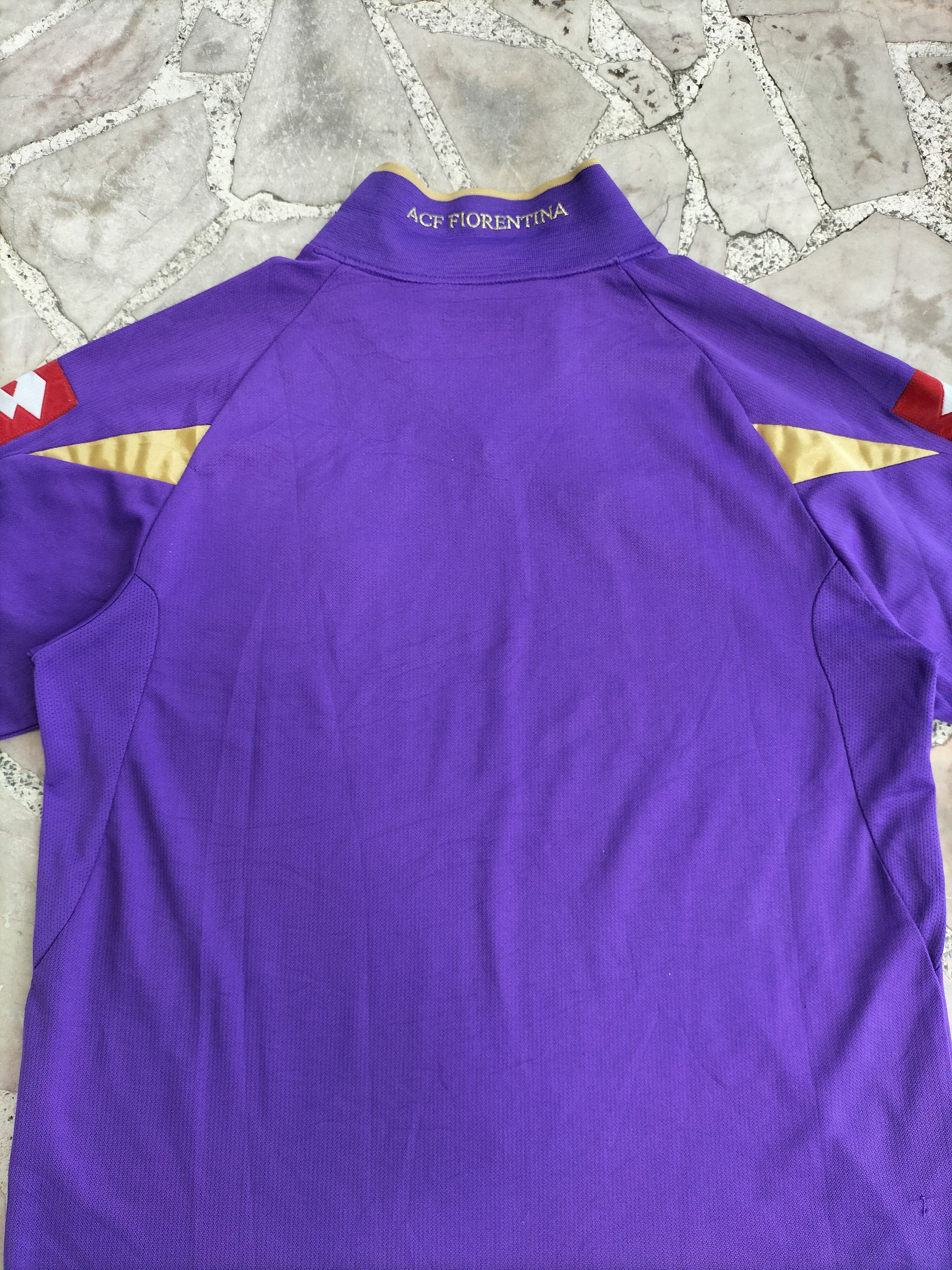 Lotto Sport ACF Fiorentina Juventus Collar Embroidered Jersey Size US M / EU 48-50 / 2 - 12 Thumbnail