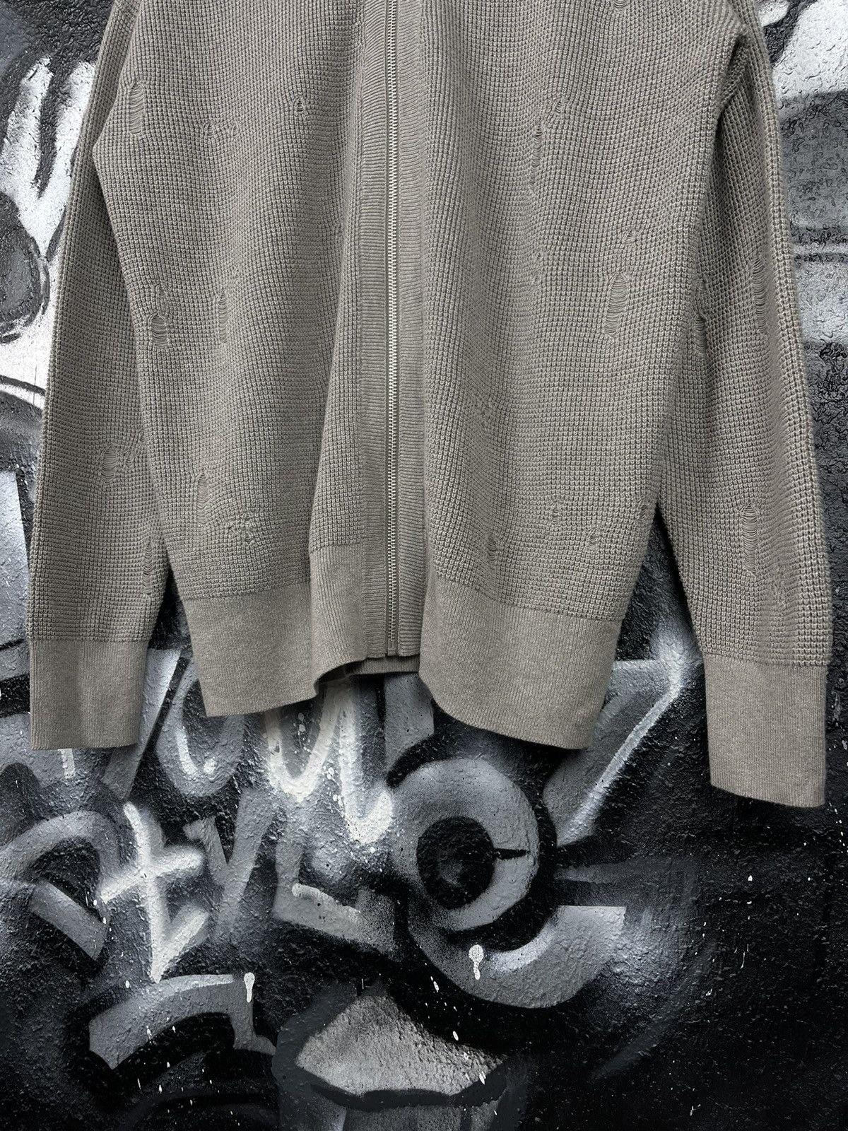 Allsaints Allsaints Forram Cardigan Distressed Full Zip Sweater Men’s Size US M / EU 48-50 / 2 - 3 Thumbnail