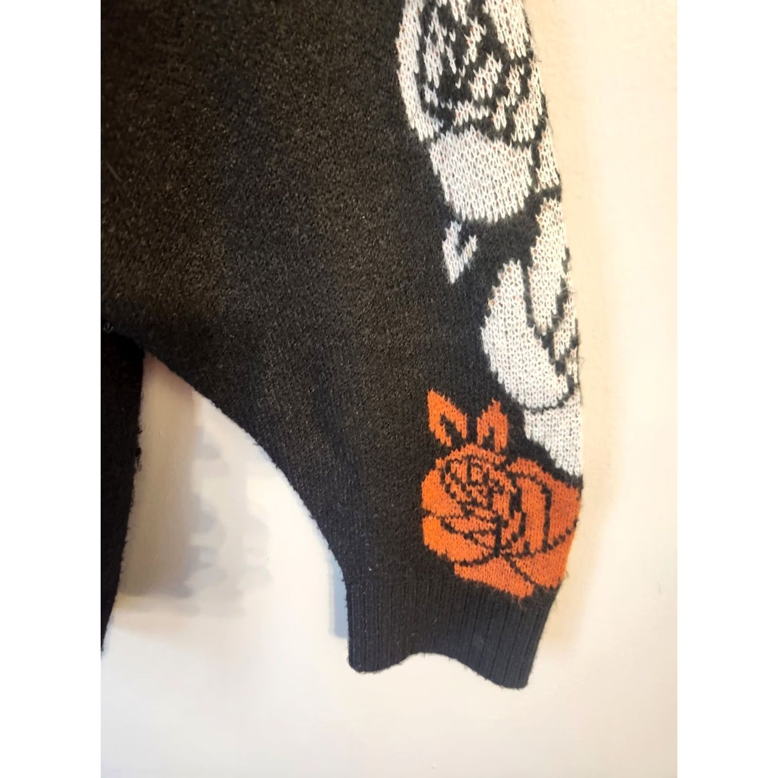 Torrid Torrid Plus Size Sweater Black Floral Orange White Mock Neck 3X Women Size XXL / US 16-18 / IT 52-54 - 5 Thumbnail