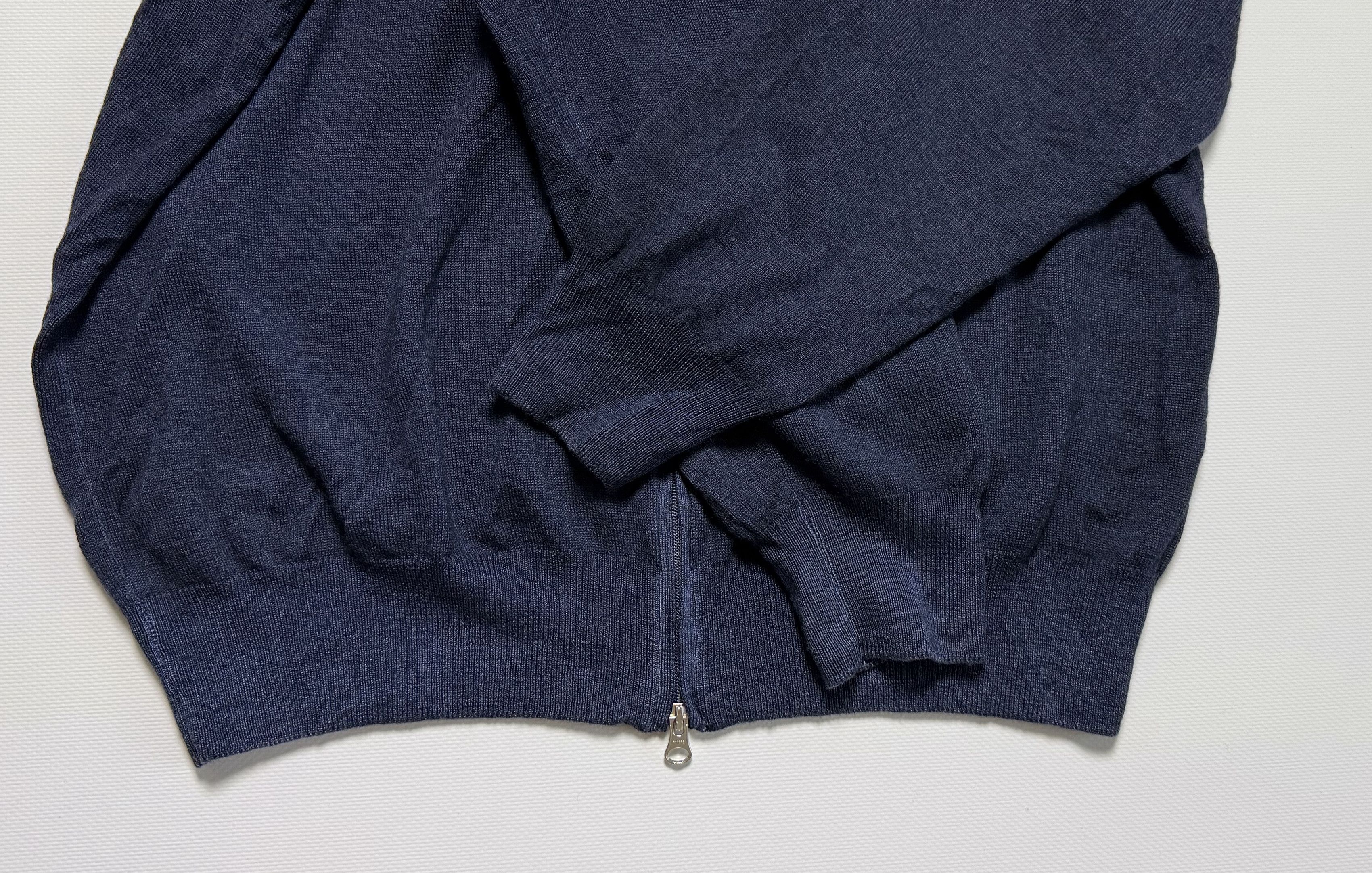 Gran Sasso Gran Sasso Vintage Full Zip Virgin Wool Sweater Size US L / EU 52-54 / 3 - 4 Thumbnail