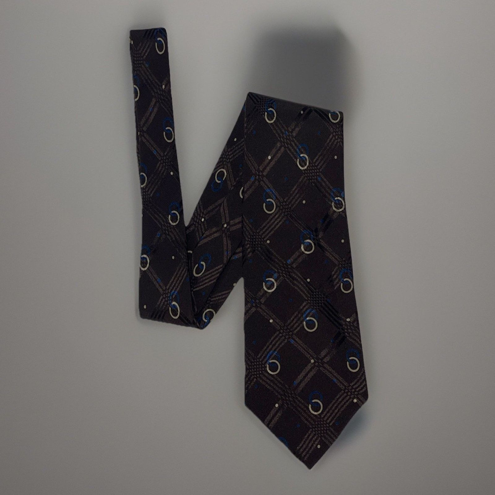 Polo Ralph Lauren POLO Ralph Lauren 100% Silk Handmade Necktie Brown w/ Blue Size ONE SIZE - 1 Thumbnail