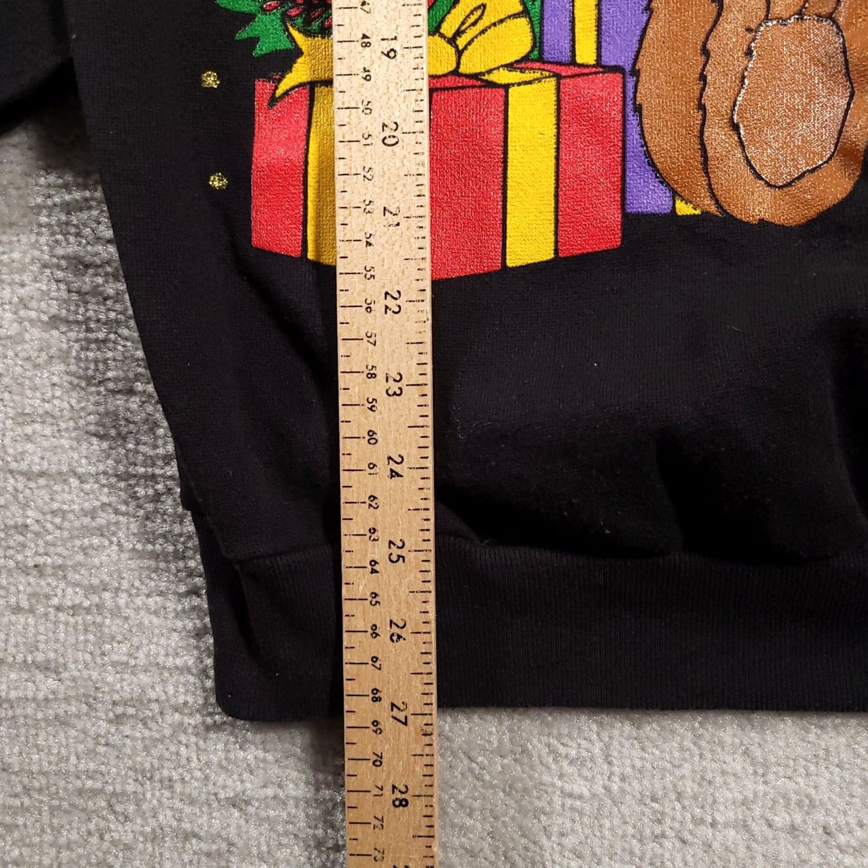 Tultex VINTAGE Tultex Glitter Sweatshirt Adult XL USA Christmas Tree Bear Womens Sweatshirt Size XL / US 12-14 / IT 48-50 - 6 Thumbnail