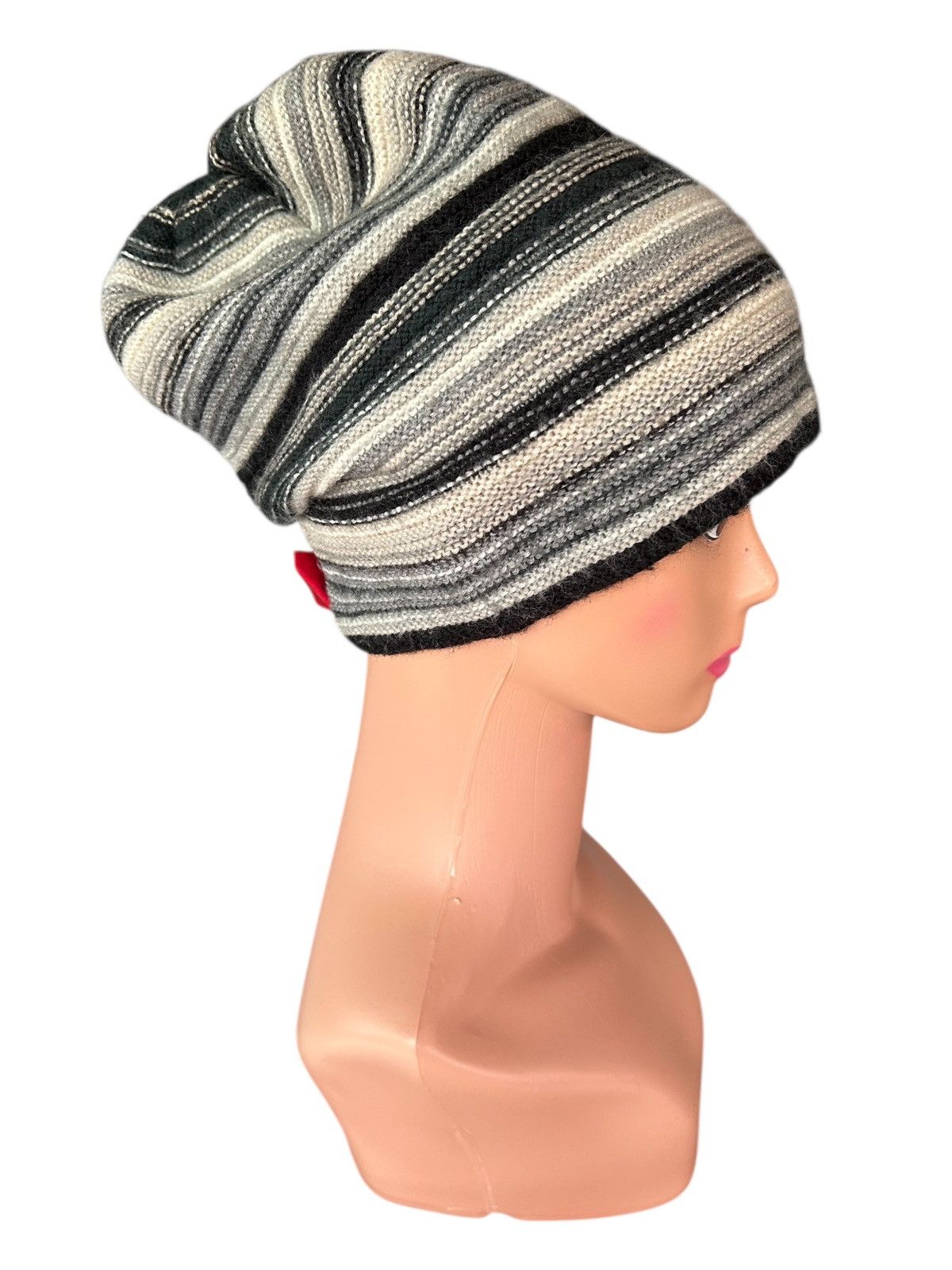 Kapital Stripe Crochet Knitted Vintage Japanese Beanie Hats Size ONE SIZE - 1 Thumbnail