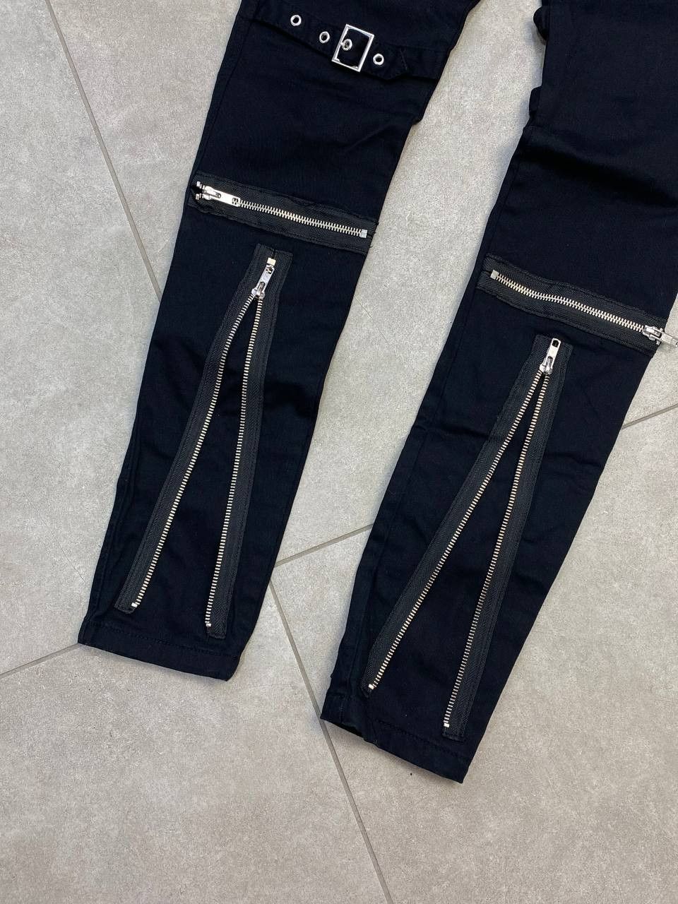 Other Gothicana by EMP Y2K Japanese Style Belted Zipper Slim Pants Size 27" / US 4 / IT 40 - 7 Thumbnail