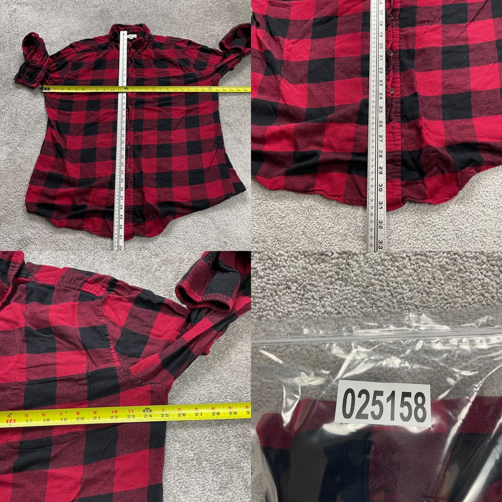 Croft & Barrow Croft & Barrow Flannel Shirt Mens XL Multicolor Plaid Button-Up Long Sleeve Cotton Casual Classic Outdoor Western Mens Size US XL / EU 56 / 4 - 8 Thumbnail