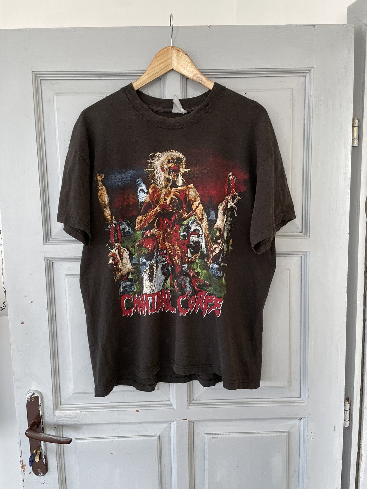 Band Tees × Vintage 🔥RARE🔥 Vintage Cannibal Corpse Tee Faded Size US L / EU 52-54 / 3 - 2 Thumbnail