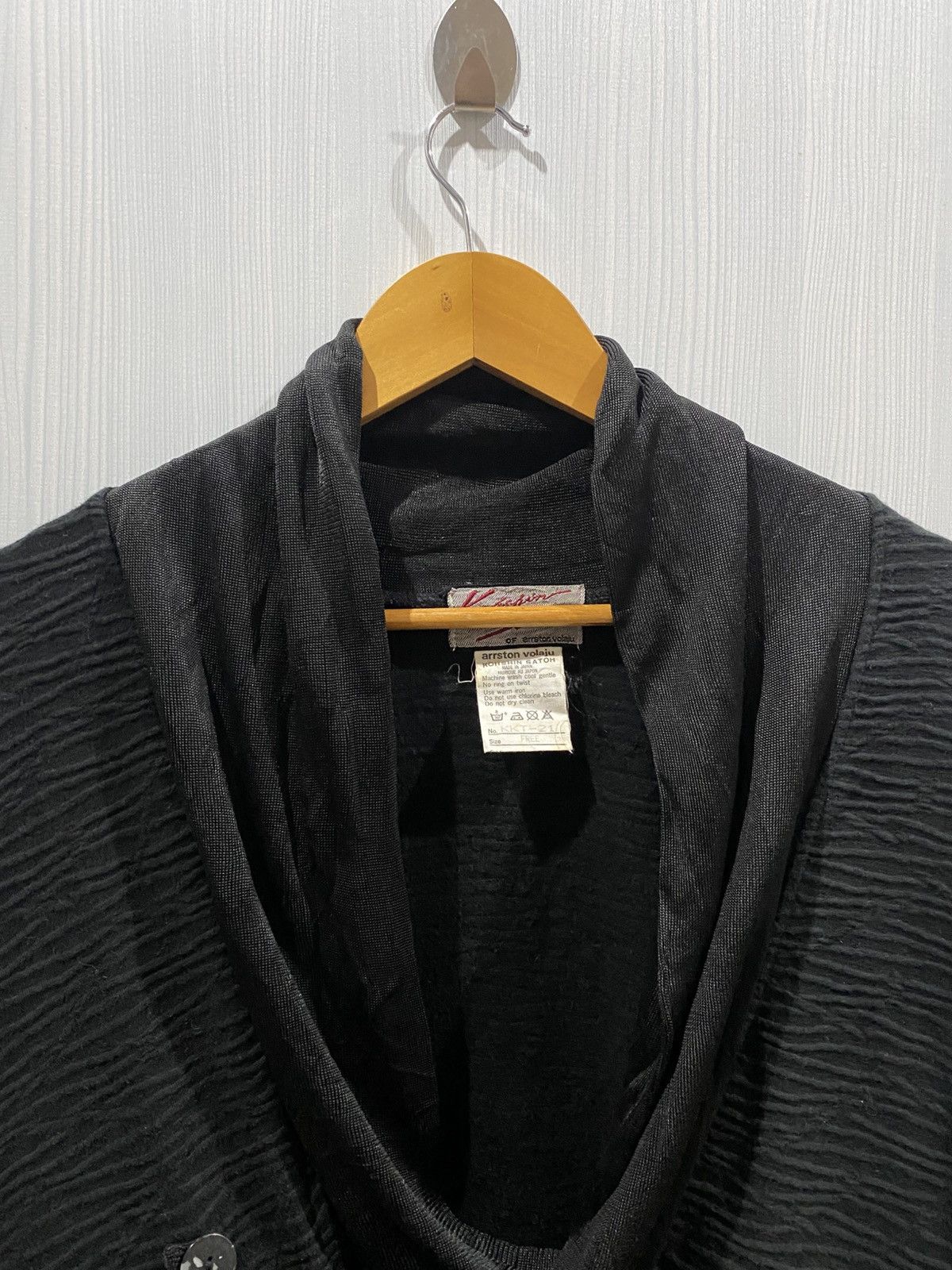 Japanese Brand Arrston Volaju Koshin Satoh Pleats Cardigan Jacket Size US L / EU 52-54 / 3 - 3 Thumbnail