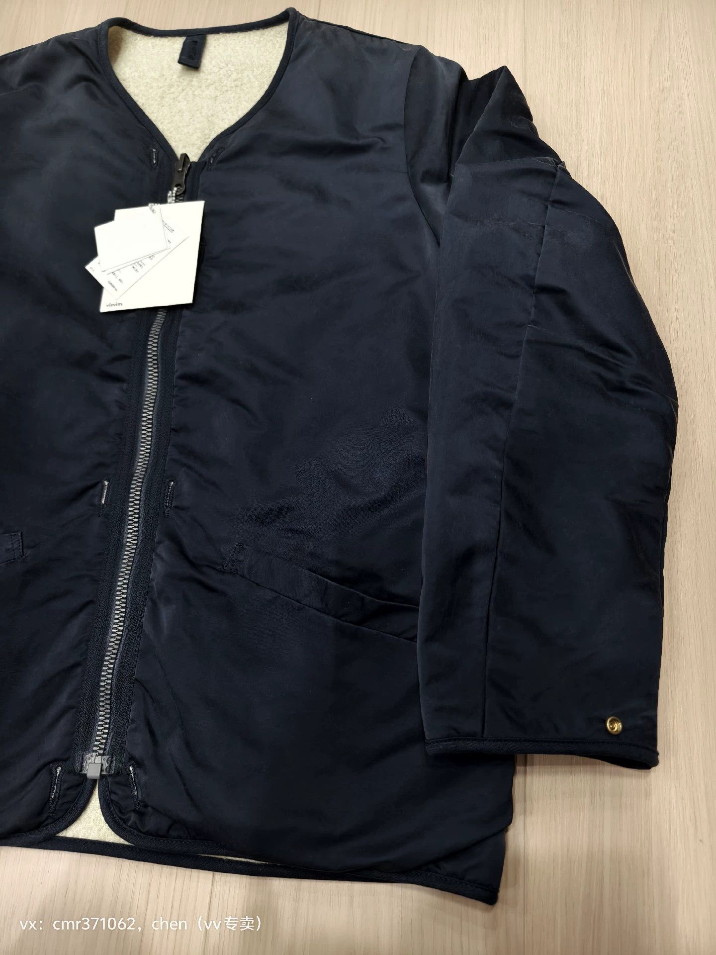 Visvim visvim 15aw iris liner jkt navy 3 double face riri Size US L / EU 52-54 / 3 - 3 Thumbnail