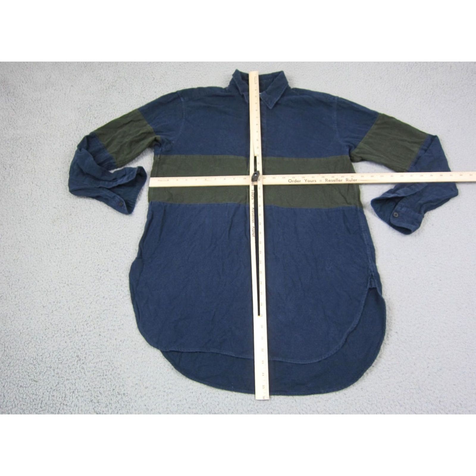 Uniqlo Uniqlo JW Anderson Polo Shirt Adult Medium Blue Flannel Rugby Long Sleeve Size US M / EU 48-50 / 2 - 7 Thumbnail