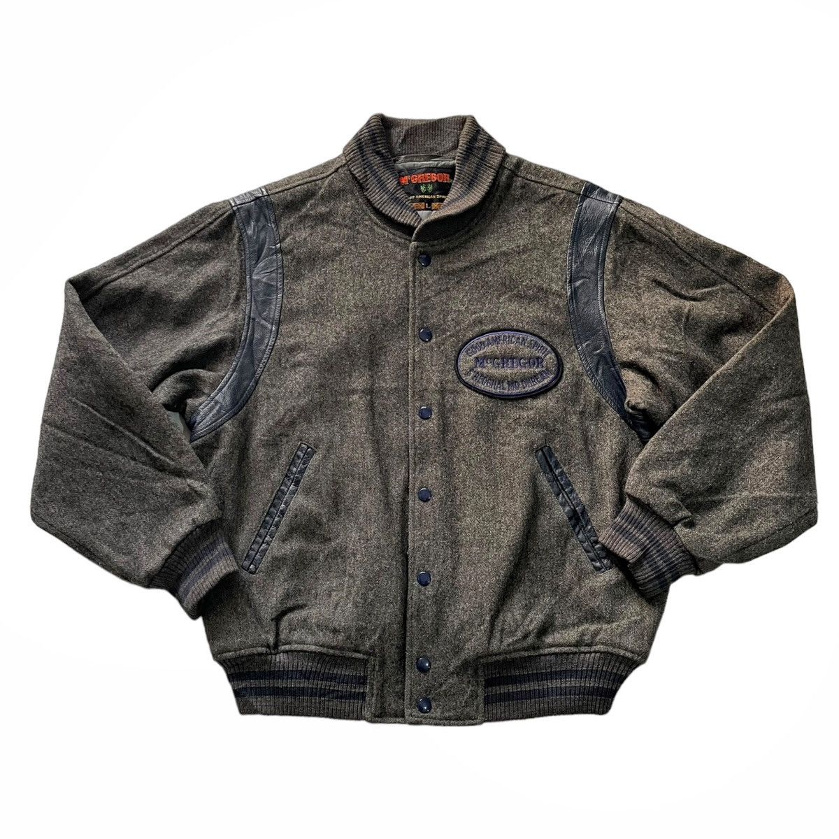 McGregor × Vintage Vintage Wool Letterman Varsity Sportswear Jacket By Mcgregor Size US L / EU 52-54 / 3 - 2 Thumbnail
