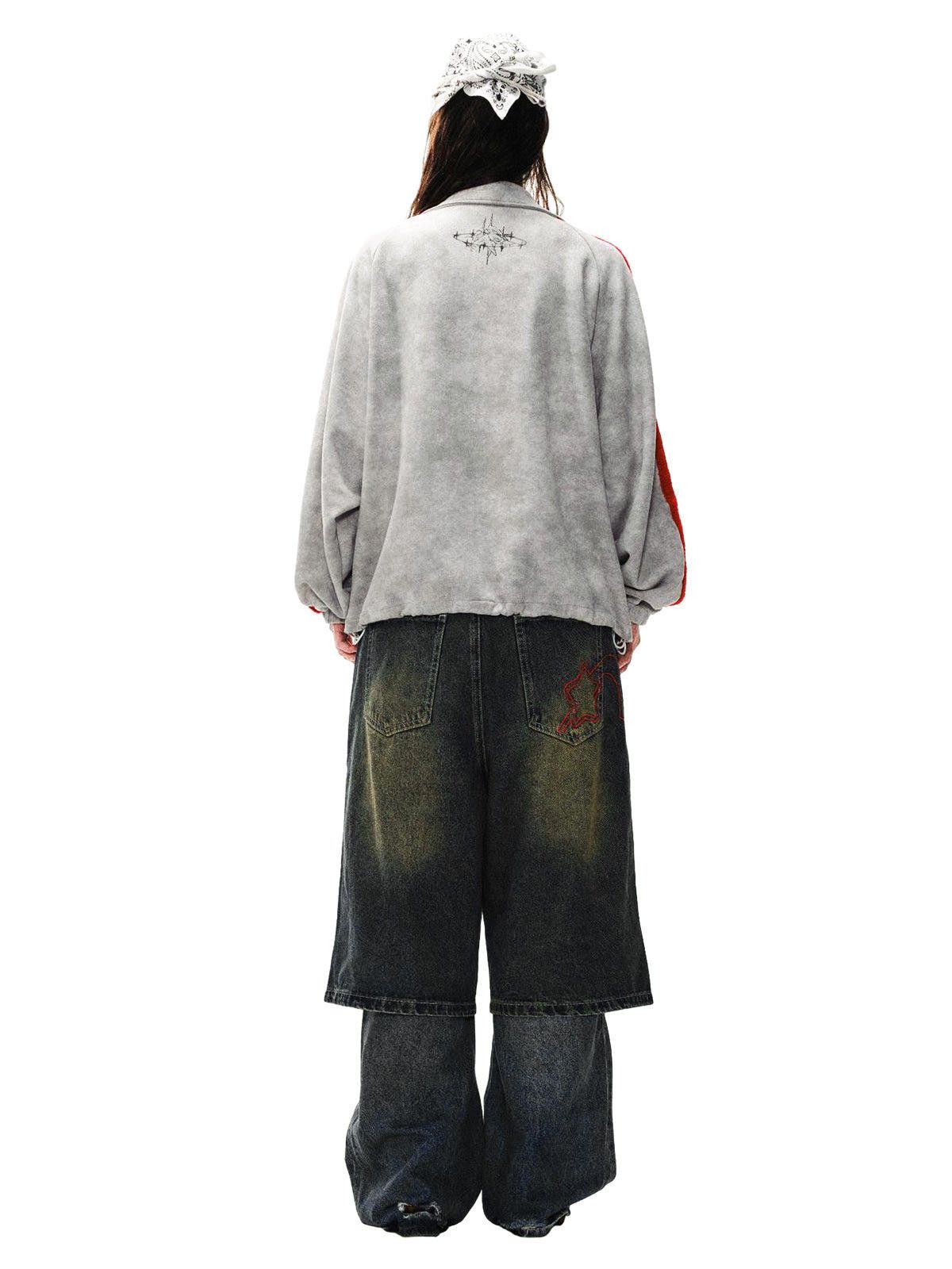 Japanese Brand Wasteland Patchwork Graffiti Zip Up Jacket Size M / US 6-8 / IT 42-44 - 4 Thumbnail