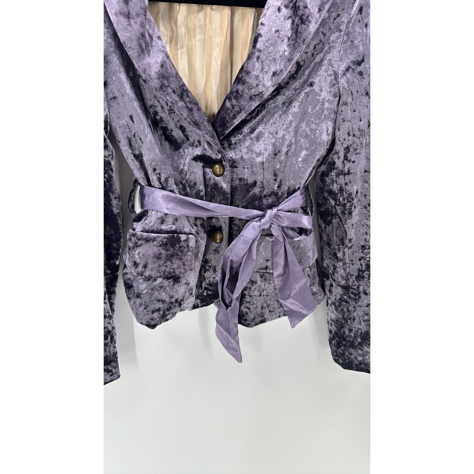 Other Sugar Lips vintage 90s soft purple velvet lined jacket sz S Size S / US 4 / IT 40 - 5 Thumbnail