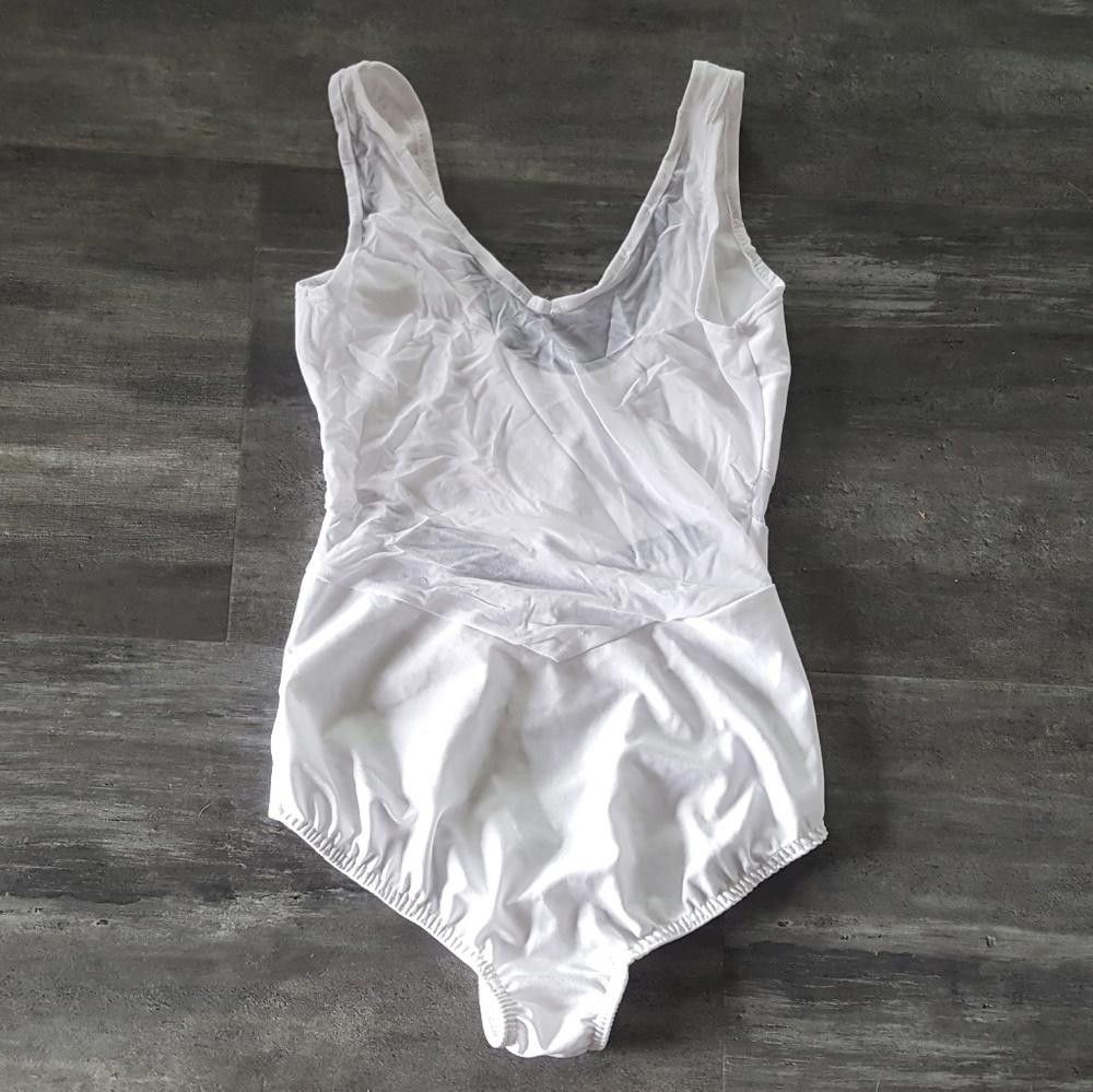 Designer White Mesh Detailed Monokini Size ONE SIZE - 2 Thumbnail