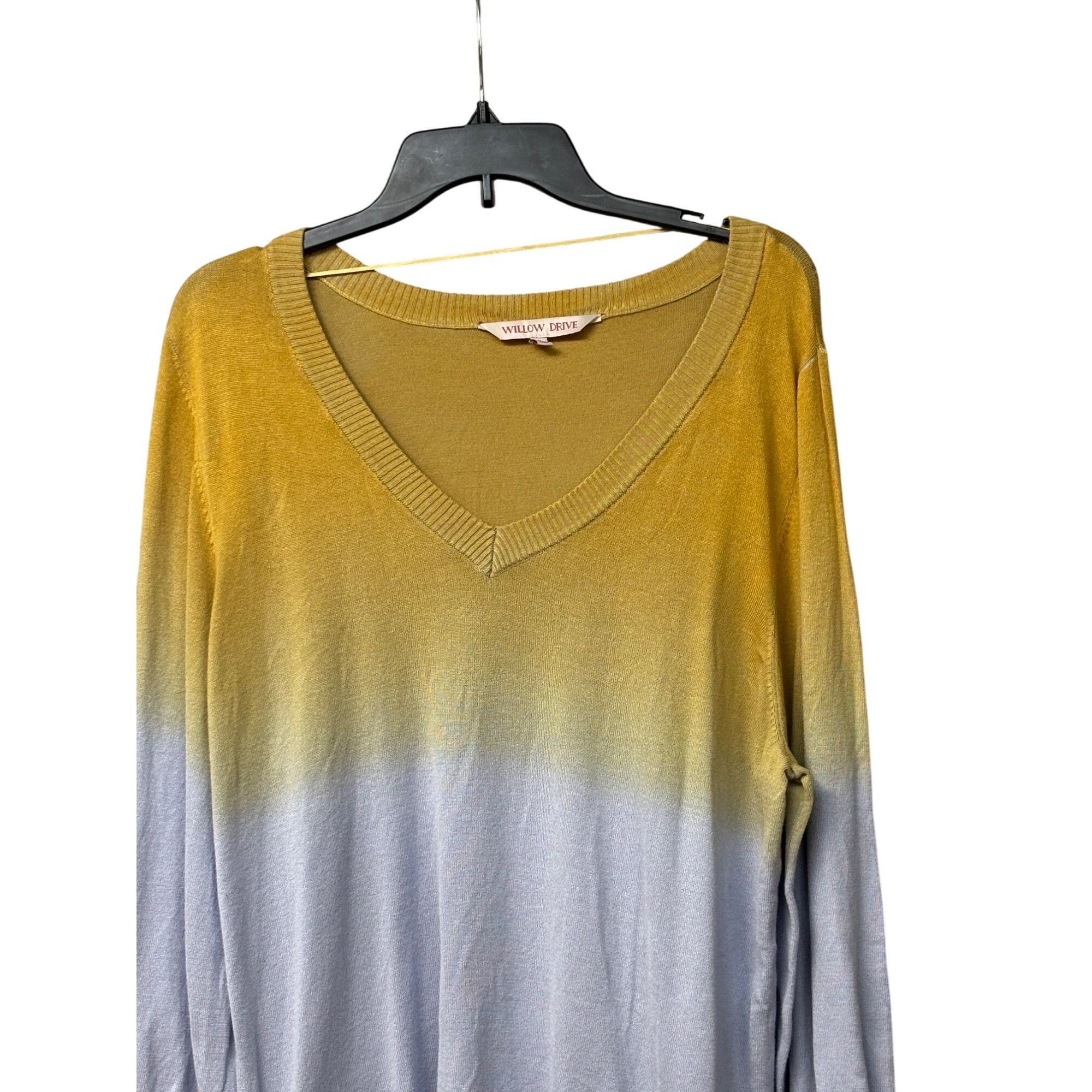 Other Willow Drive Dip-Dye Tie-Hem Top, Yellow, Sz. XL Size XL / US 12-14 / IT 48-50 - 11 Thumbnail