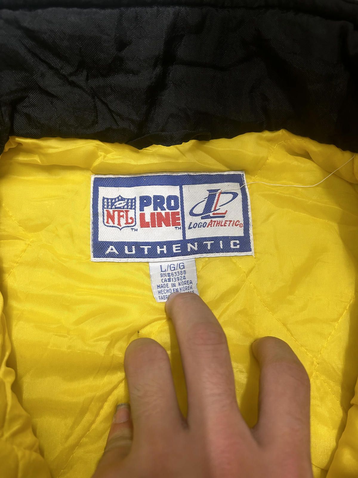 Logo Athletic Pittsburgh Steelers Black Bomber Jacket by Logo Athletic Size US L / EU 52-54 / 3 - 8 Thumbnail