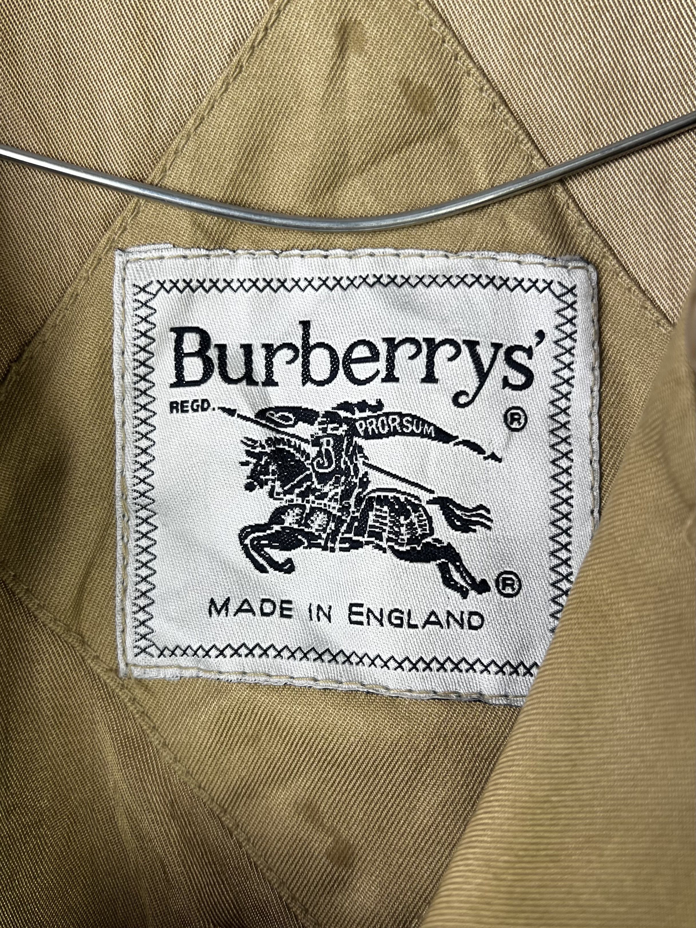 Burberry BURBERRY VINTAGE TRENCH COAT DOUBLE BREAST BEIGE Size US XXL / EU 58 / 5 - 4 Thumbnail