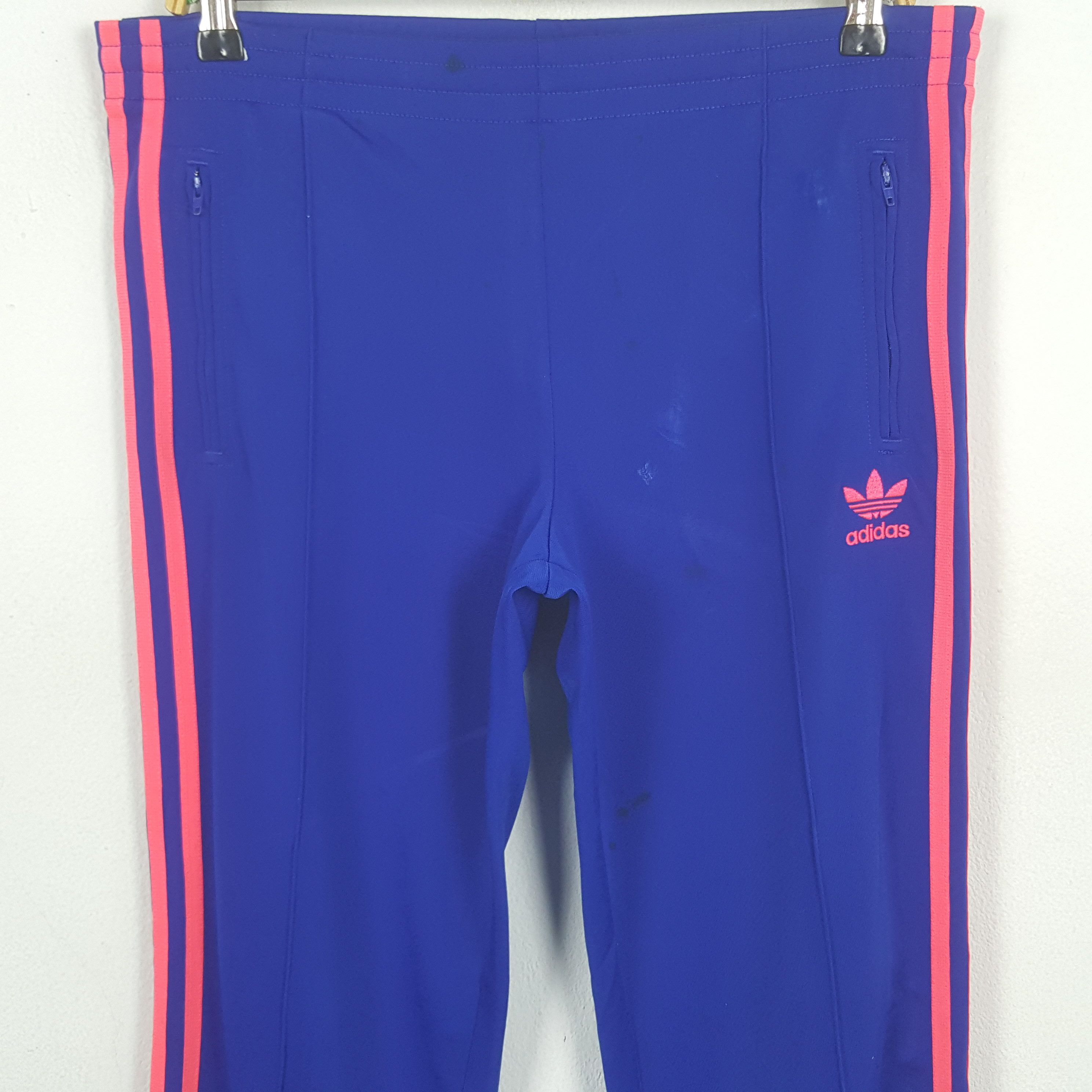 Adidas Vintage Adidas Track Sport Pink Line Pants Size US 34 / EU 50 - 2 Thumbnail