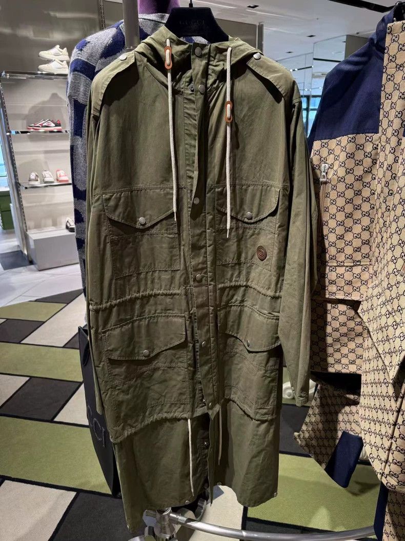 Gucci GucciArmy green windbreaker jacket 2503-Nextarrow Size US M / EU 48-50 / 2 - 1 Thumbnail