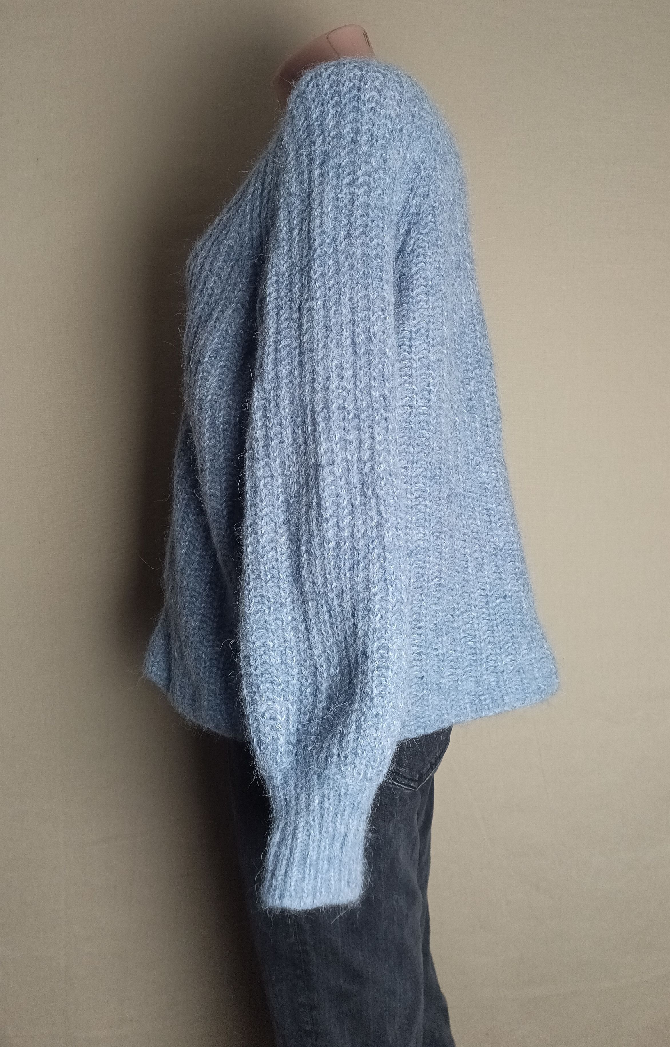 Sezane SEZANE Basile Alpaca Wool Cardigan Blue Size S Size S / US 4 / IT 40 - 4 Thumbnail