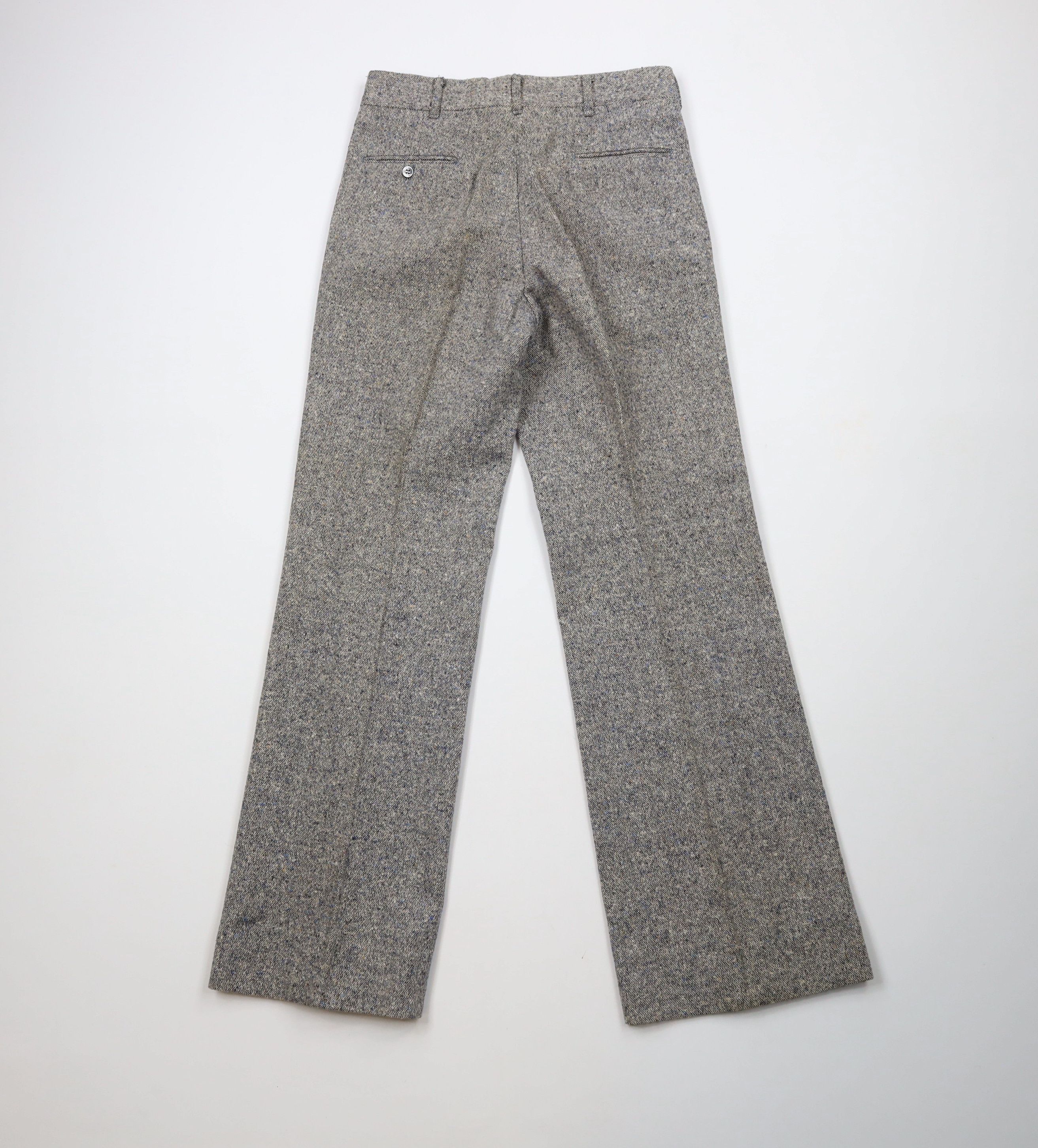 Vintage Vintage 60s 70s Fleck Wool Tweed Bell Bottoms Pants USA Size US 28 / EU 44 - 11 Thumbnail