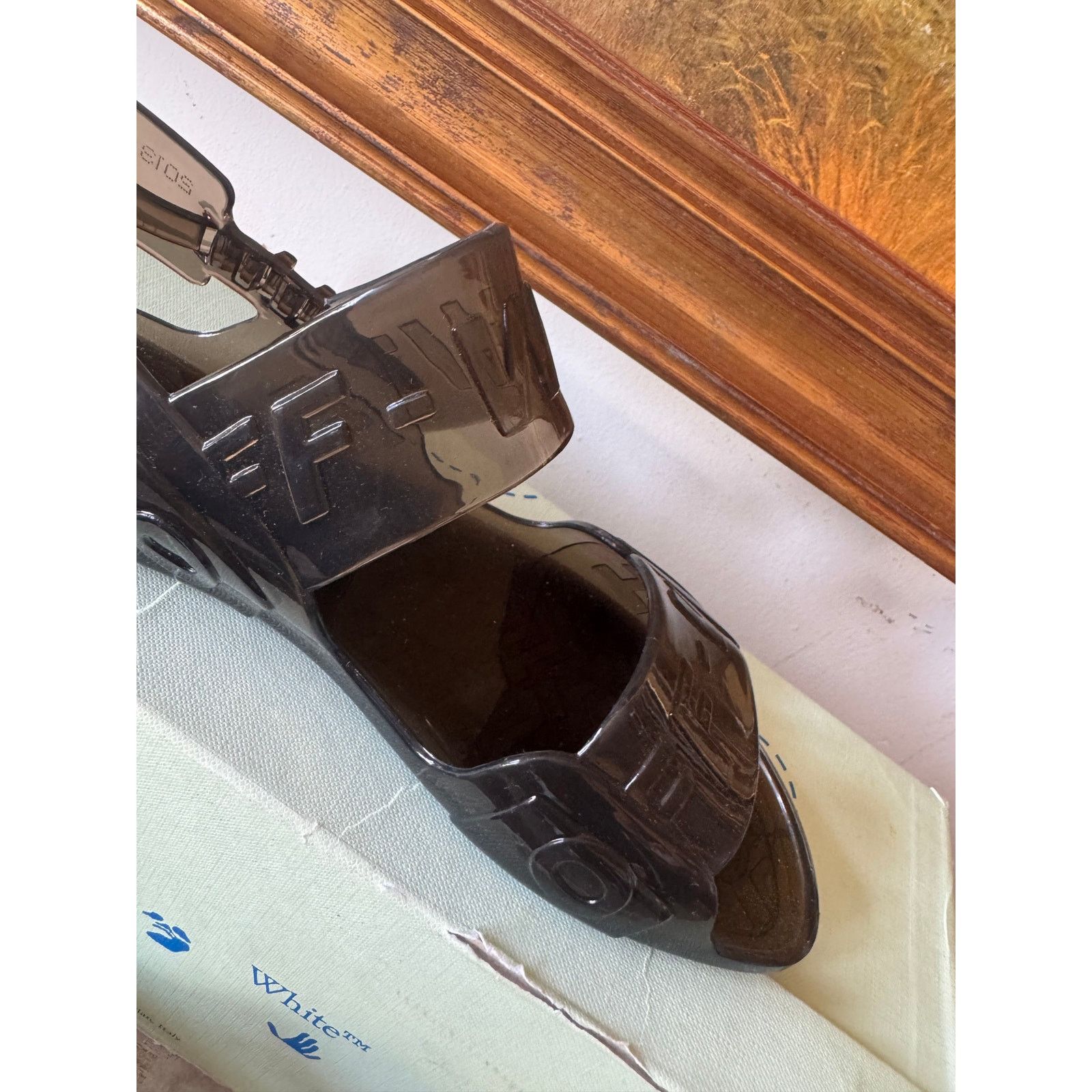 Off-White Off White Jelly Zip Tie Slingback Flat Sandal w Box Size 5 Size US 5 / IT 35 - 6 Thumbnail