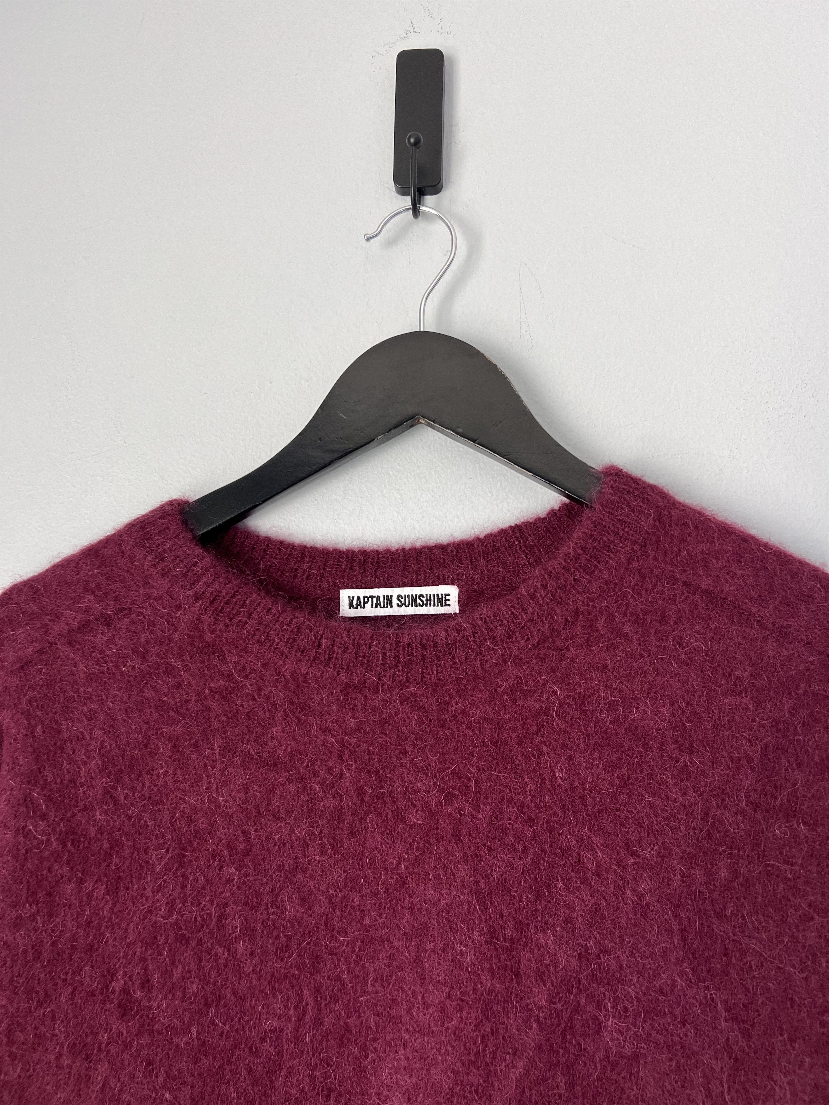 Kaptain Sunshine Kaptain Sunshine Royal Alpaca Knit Pullover in Burgundy Size US XL / EU 56 / 4 - 2 Thumbnail