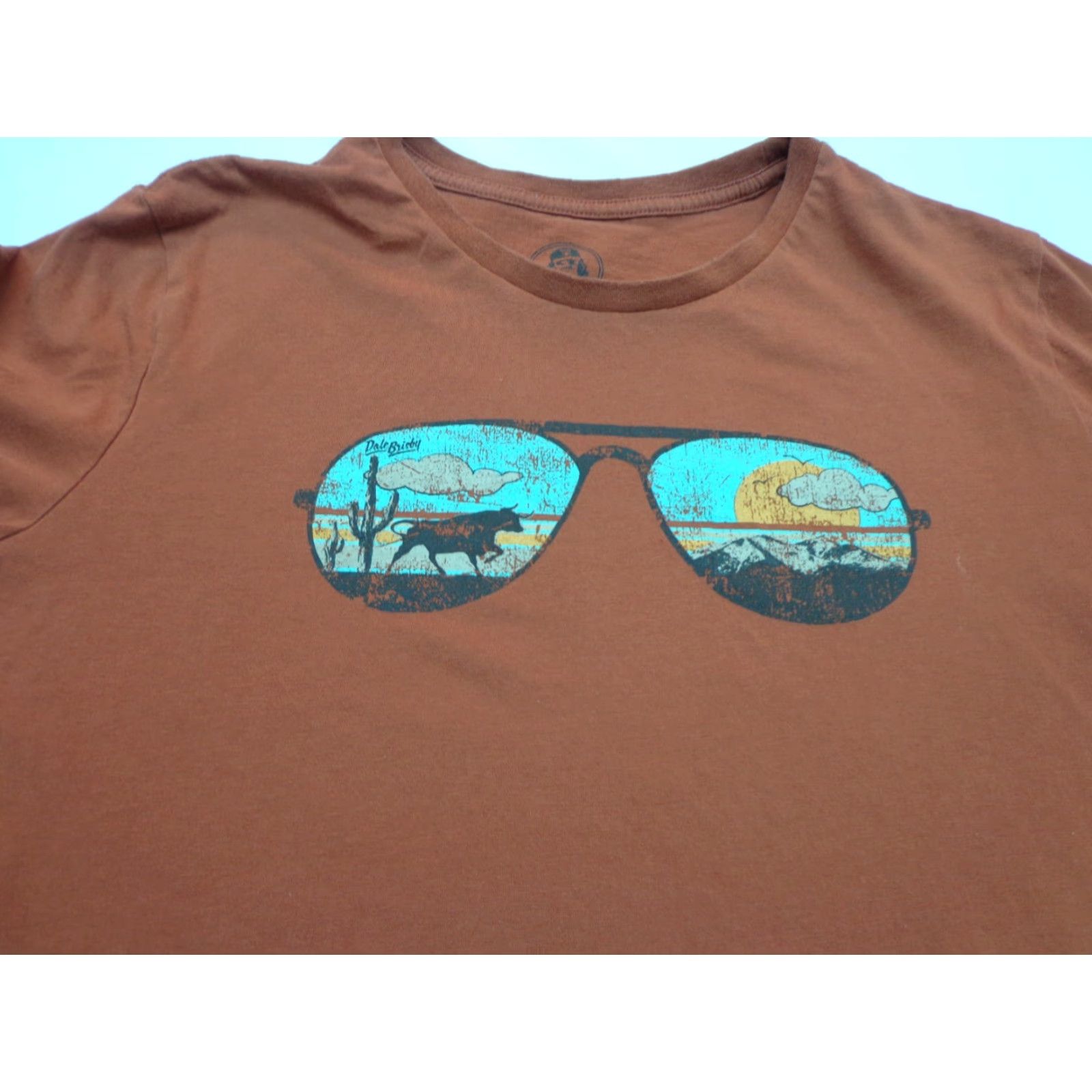 Vintage Rock & Roll Cowboy Rock & Roll Cowboy Dale Brisby Sunglasses Brown Graphic T-Shirt Size Medium Size US M / EU 48-50 / 2 - 2 Thumbnail