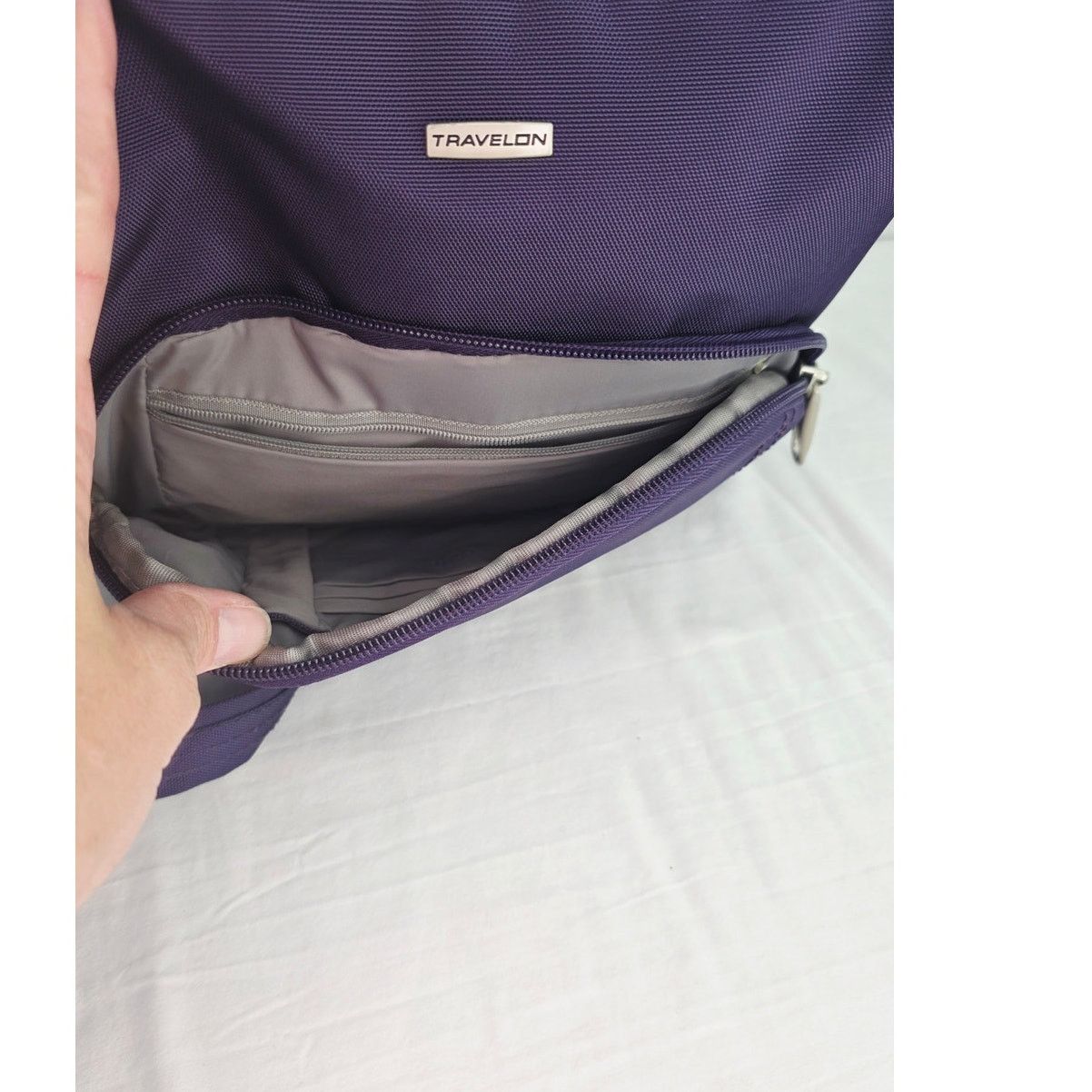 Other Travelon Purple Crossbody Bag Anti Theft Travel Purse Nylon Size ONE SIZE - 4 Thumbnail