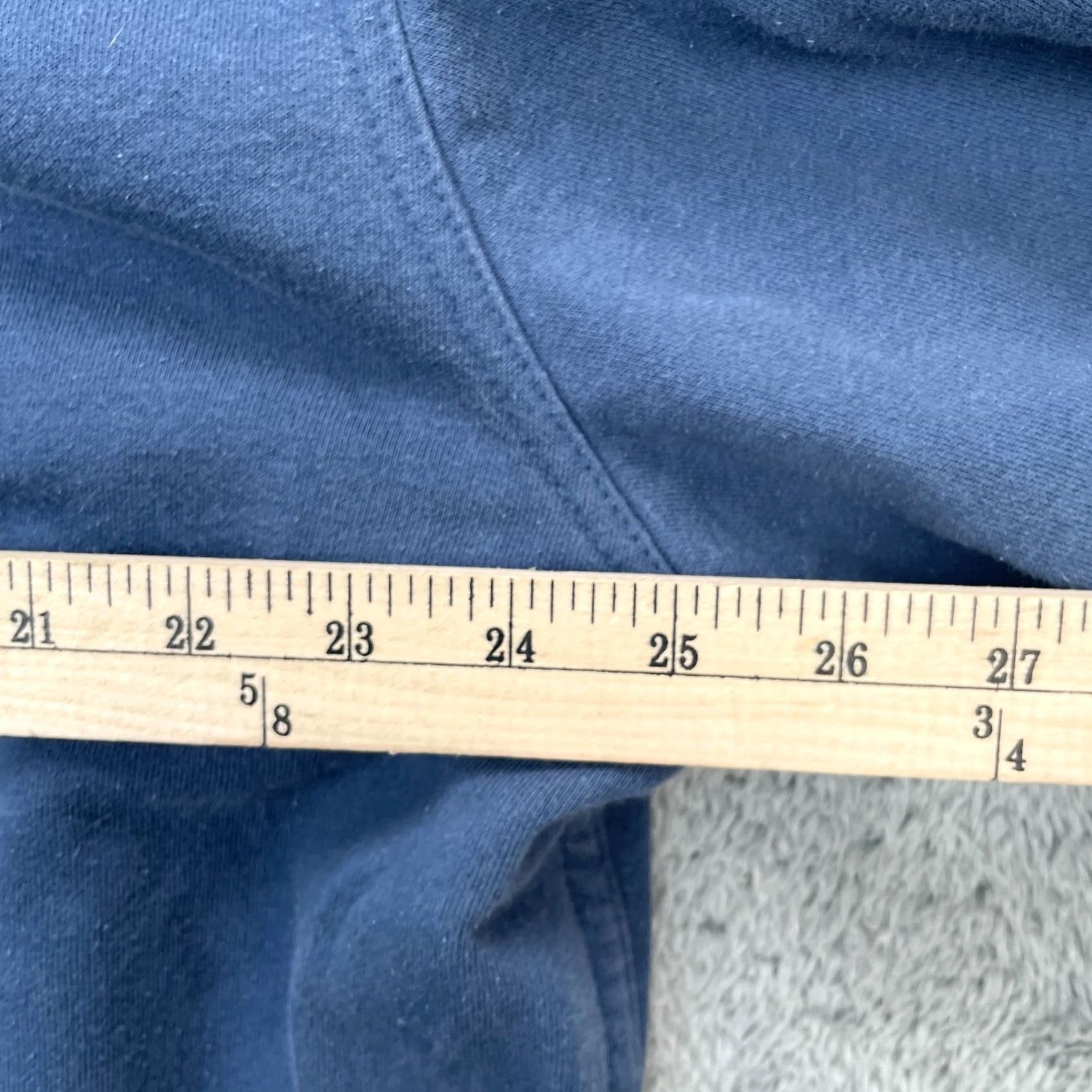 The North Face VINTAGE The North Face Hoodie Mens XL Blue Drawstring Hooded Graphic Print Pockets Crew Neck Regular Fit Seasonal Fall Winter Mens Size US XL / EU 56 / 4 - 8 Thumbnail